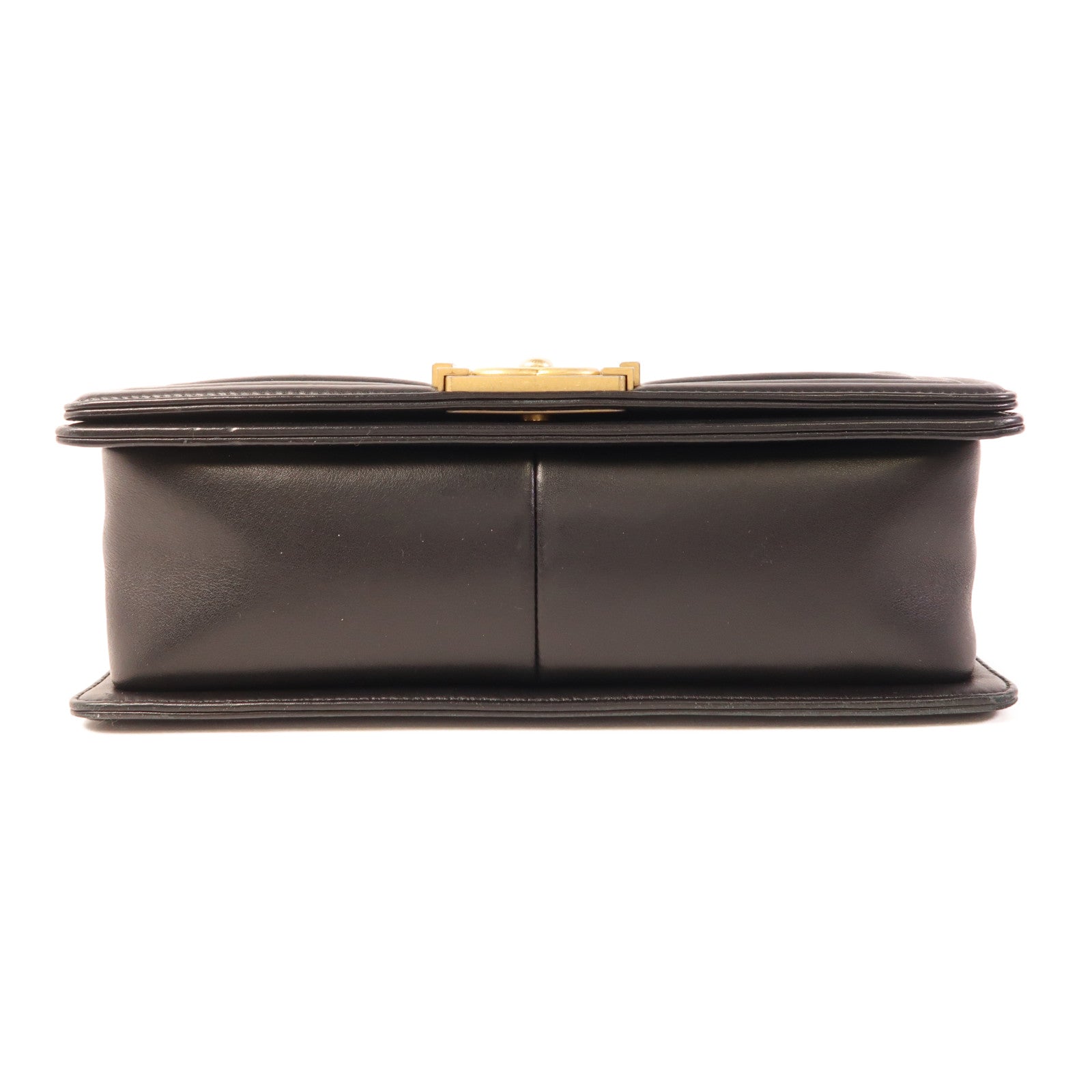 CHANEL 【激減優惠】羊皮皮革Boy 25金扣鏈帶肩背袋