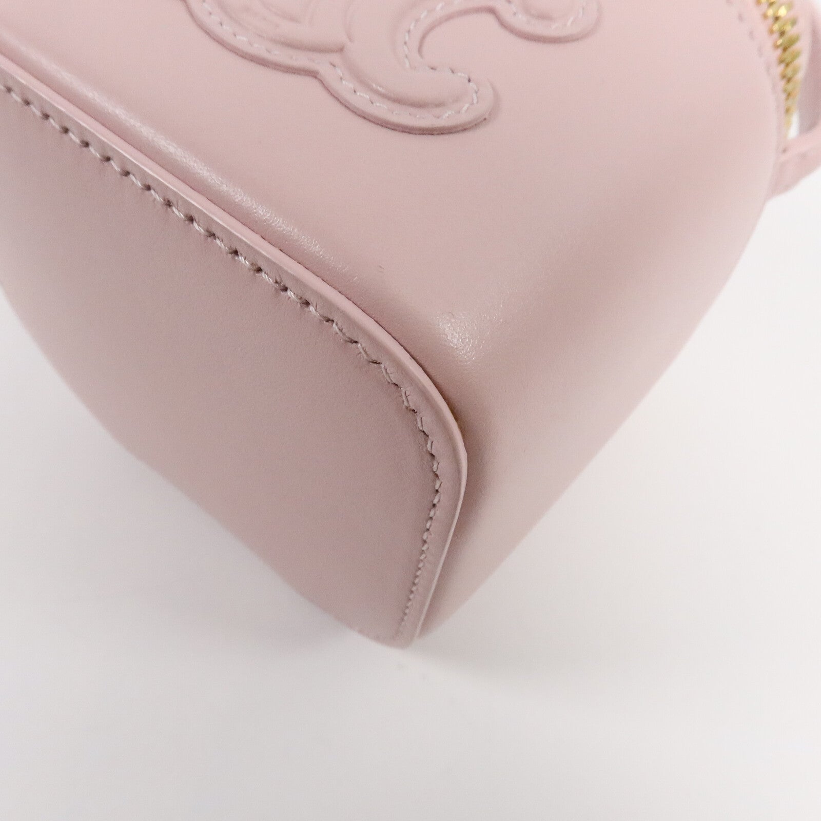 CELINE 牛皮皮革Mini Vanity Case手挽肩背兩用袋