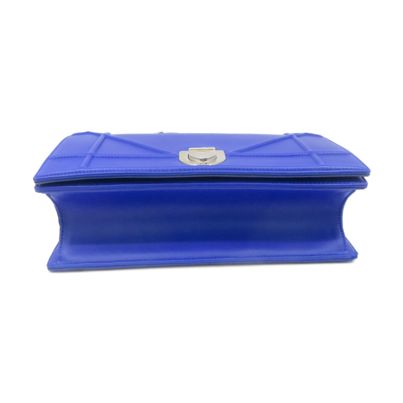 Dior 羊皮皮革Diorama Chain Shoulder Bag链带肩背袋蓝色