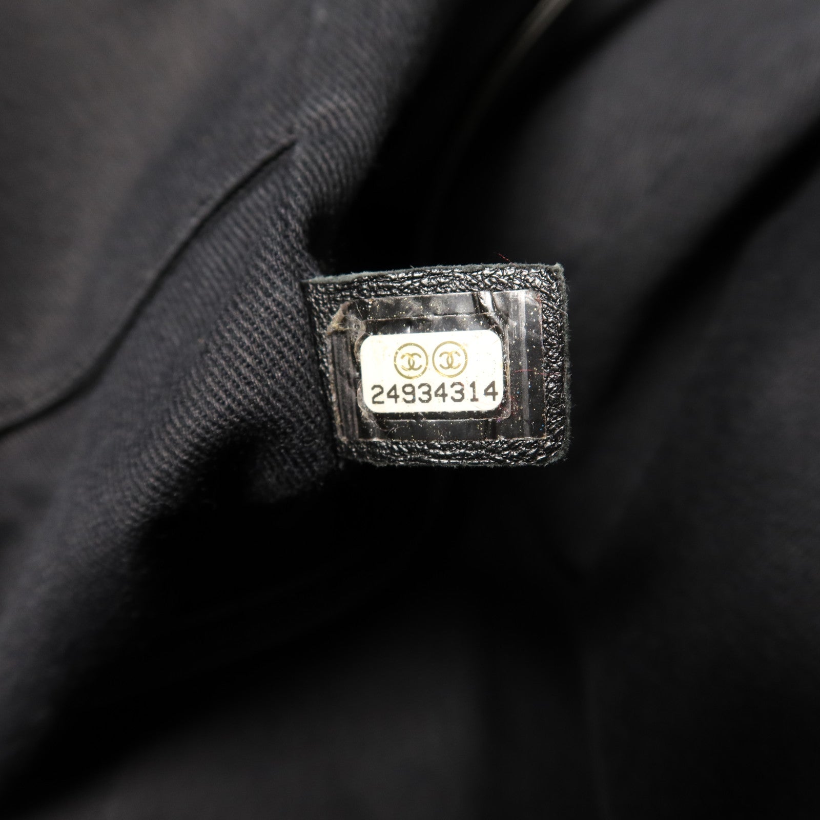 CHANEL 帆布Deauville Tote Bag銀扣手挽肩背兩用袋