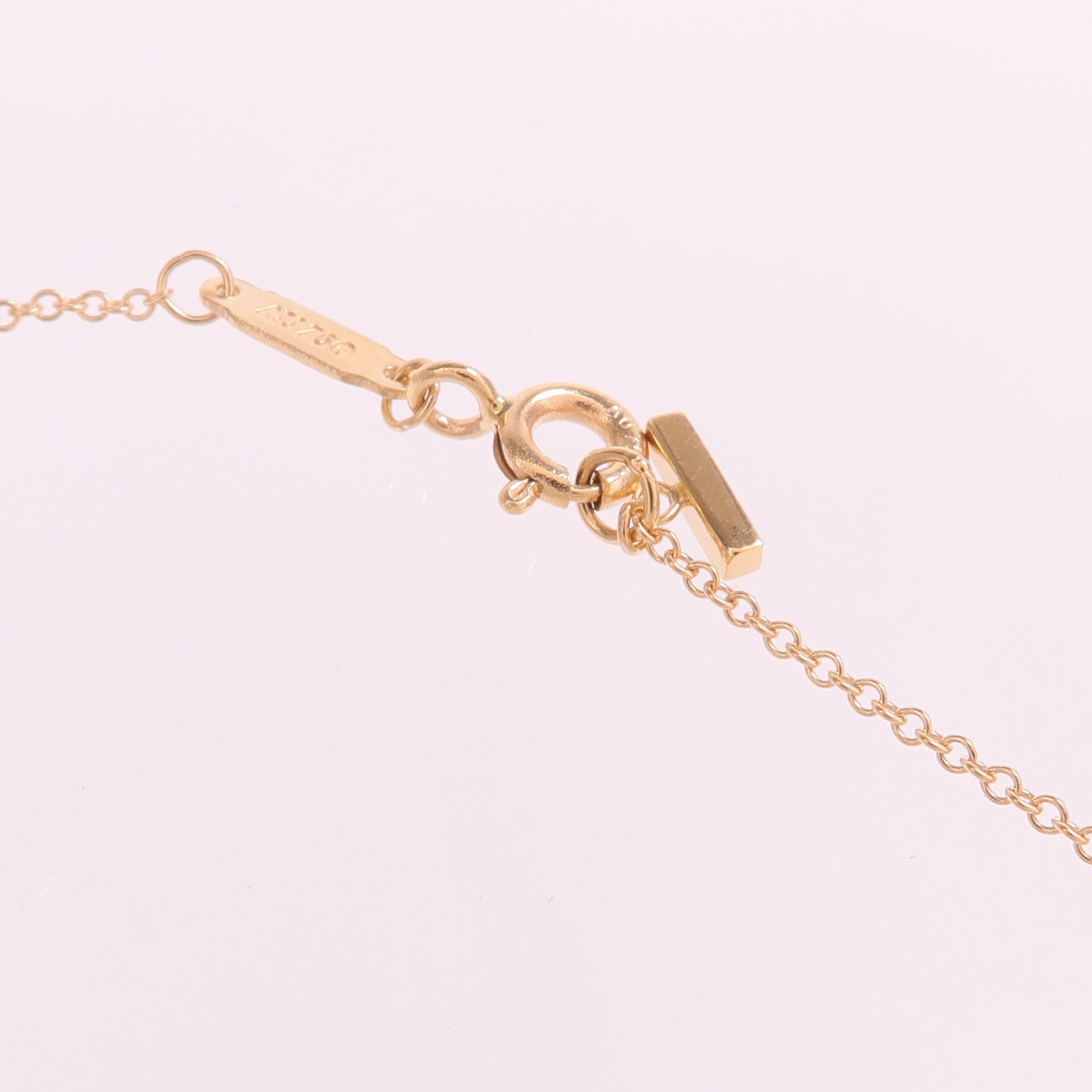 TIFFANY＆CO 18K玫瑰金T Smile Necklace項鍊