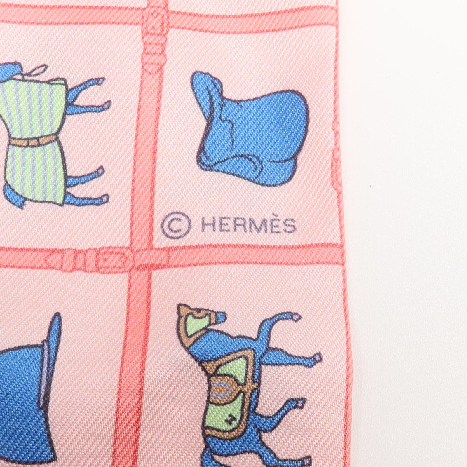 HERMES 絲質Twilly絲巾