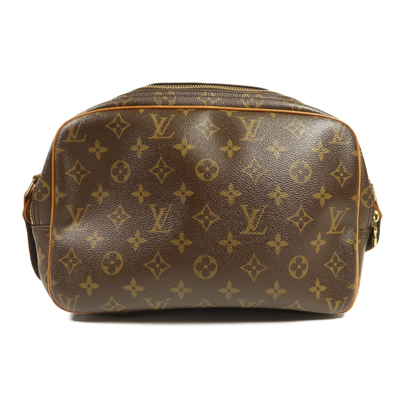 LOUIS VUITTON Monogram Reporter PM金扣肩背袋