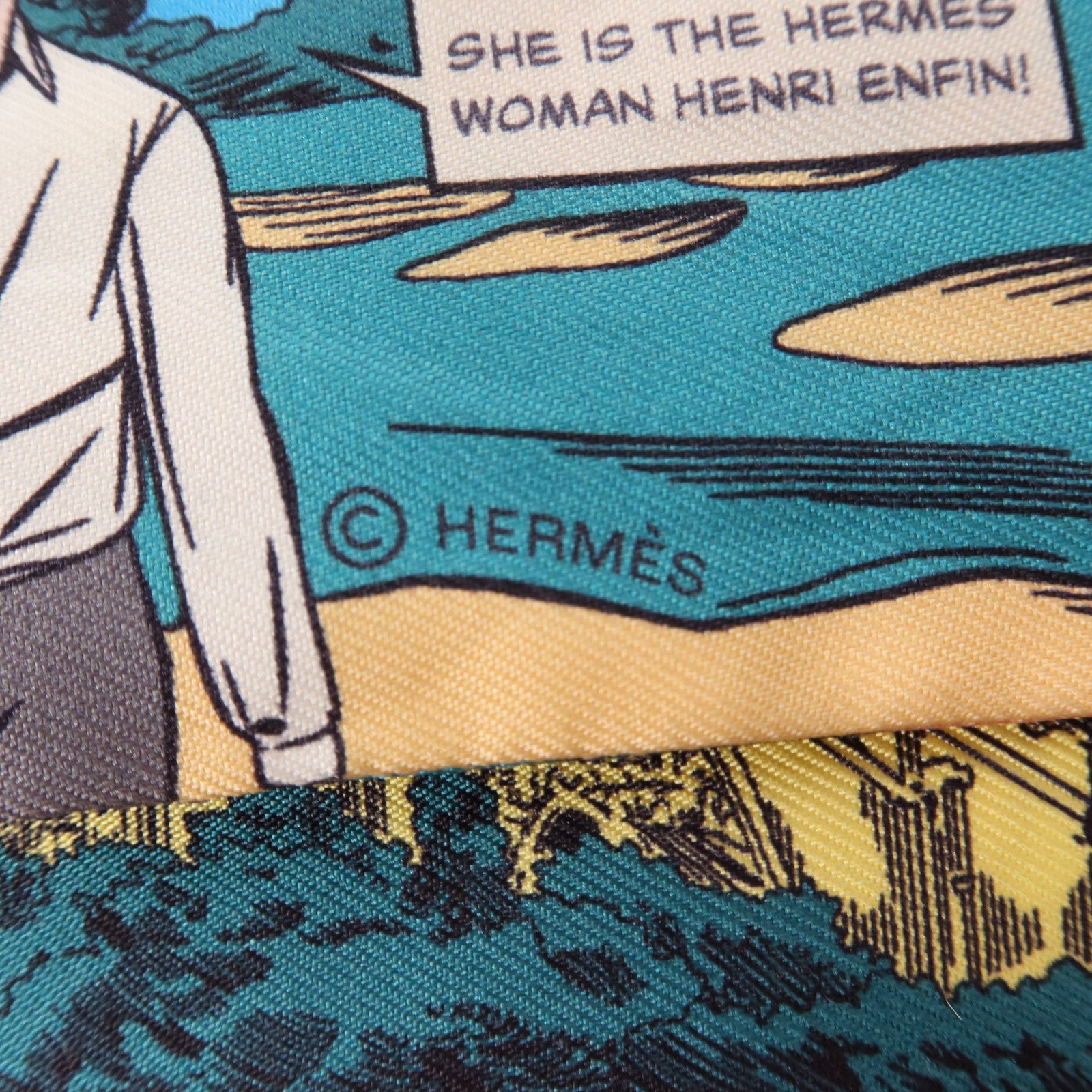 HERMES 絲質Twilly絲巾