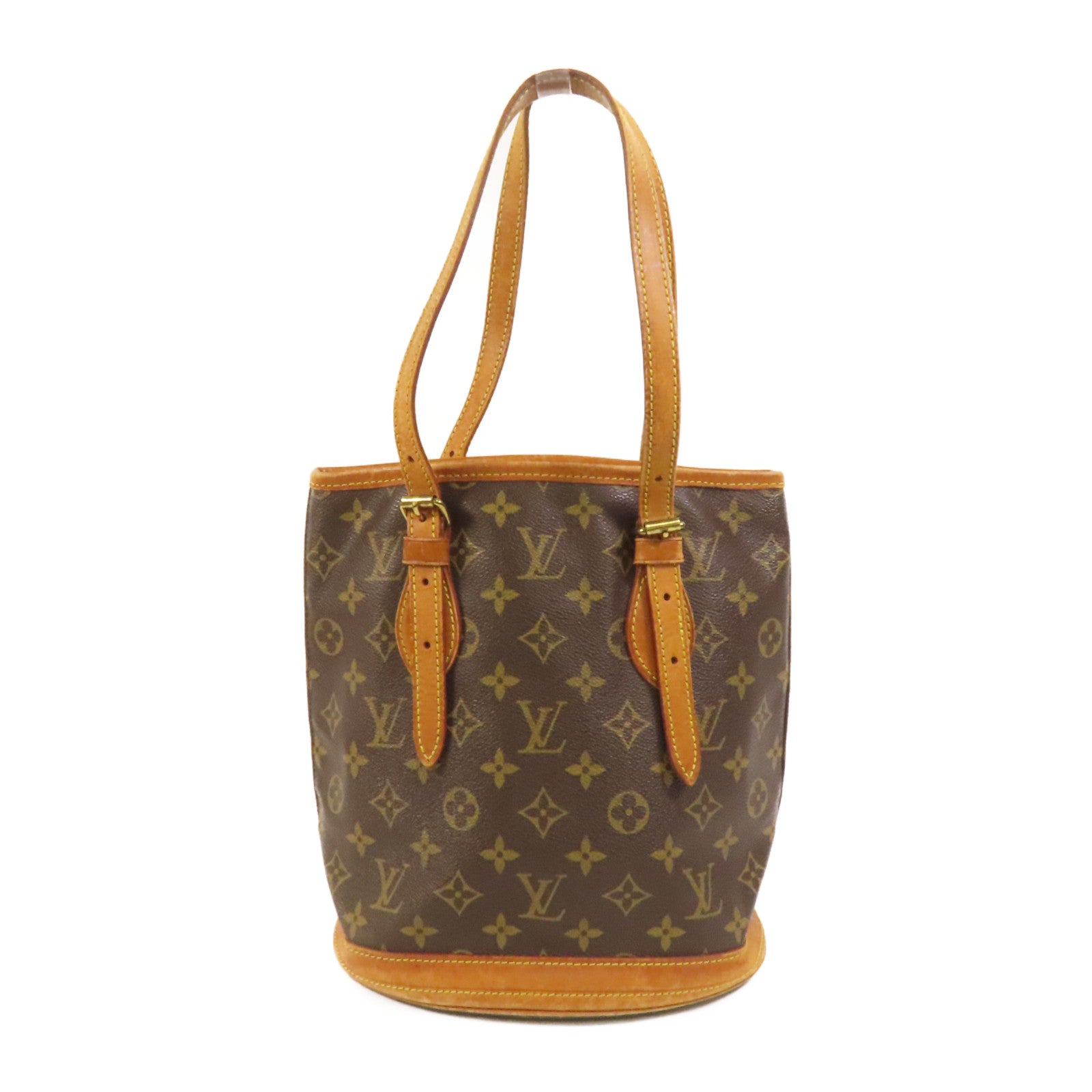 LOUIS VUITTON Monogram Bucket PM金扣手挽袋