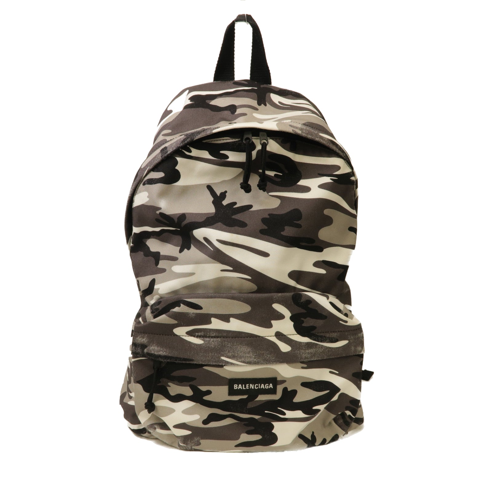 BALENCIAGA 尼龍Explorer Backpack背包黑色/白色