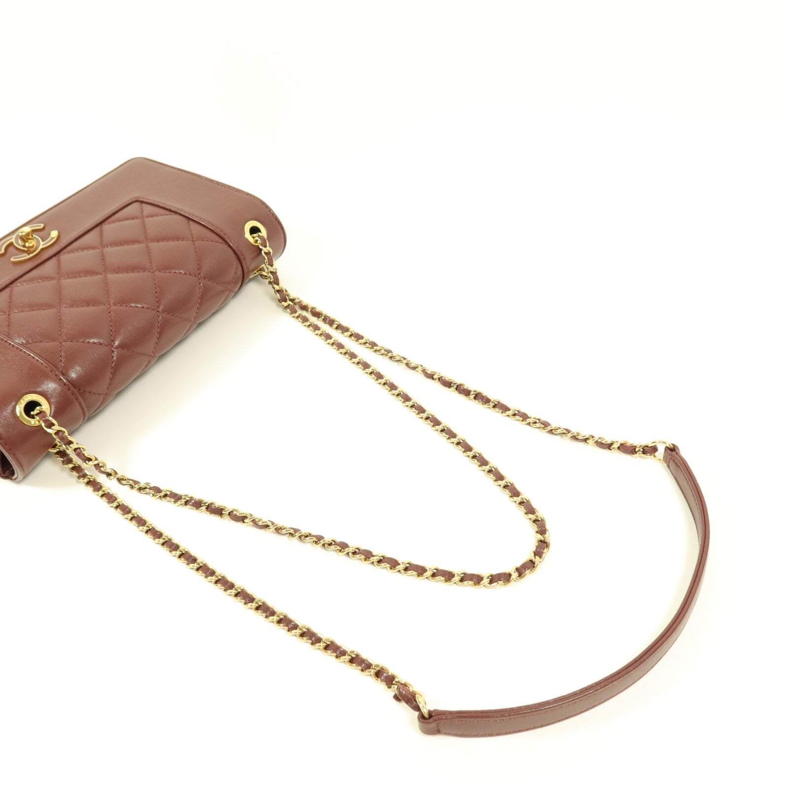 CHANEL 羊皮皮革Chain Shoulder鏈帶肩背袋