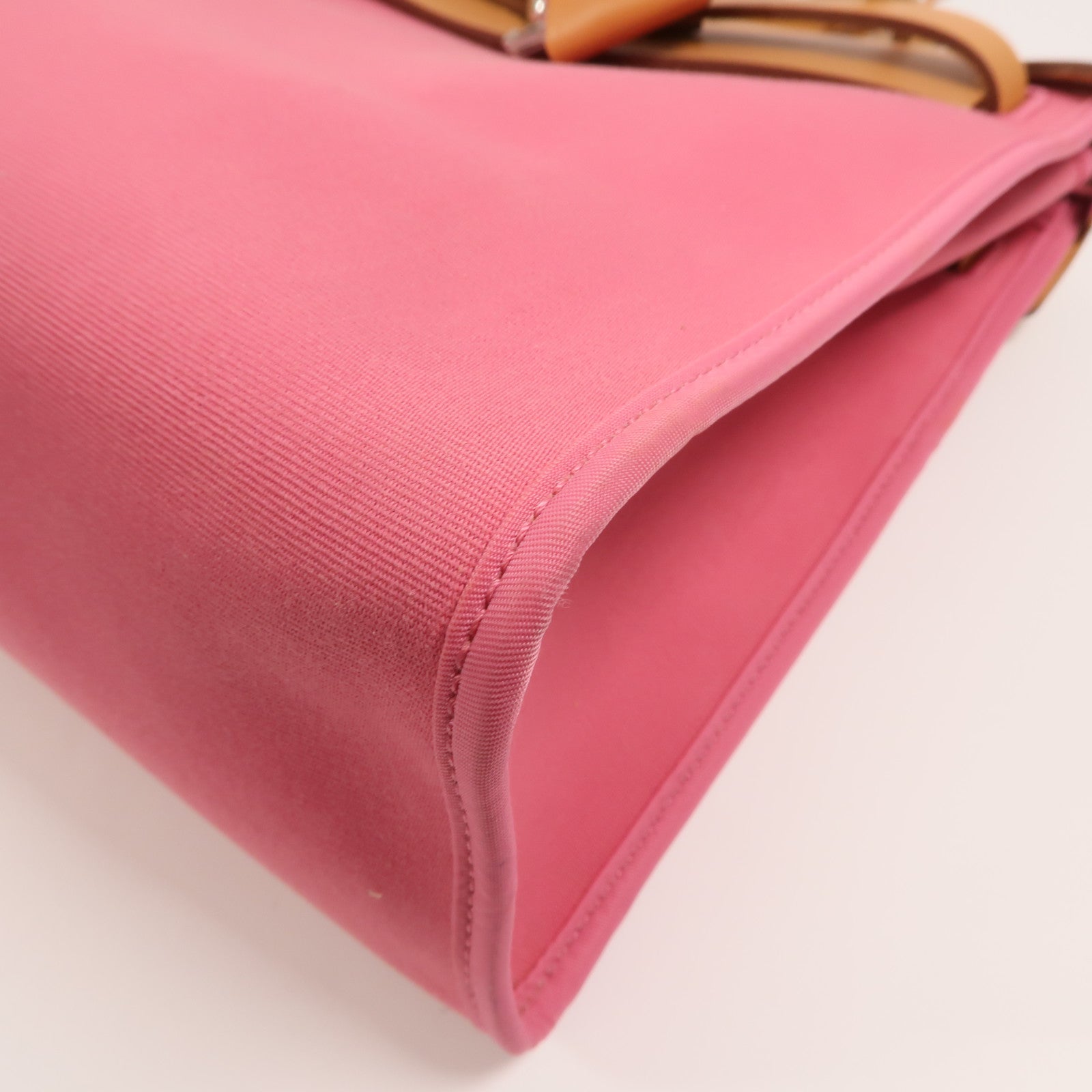 HERMES 帆布Herbag PM手挽肩背兩用袋Rose Hortensia