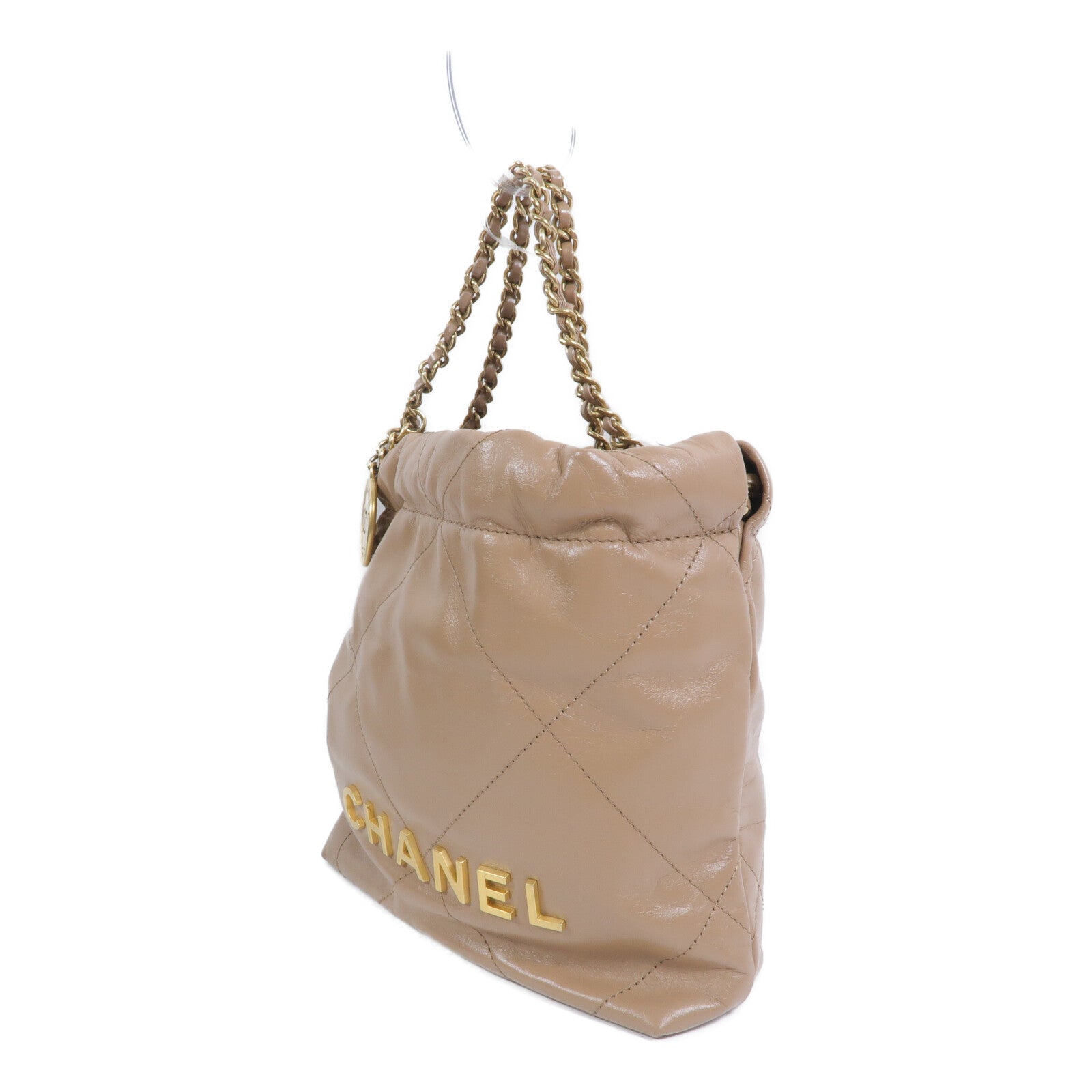 CHANEL 牛皮皮革Chanel 22 Mini鏈帶肩背袋