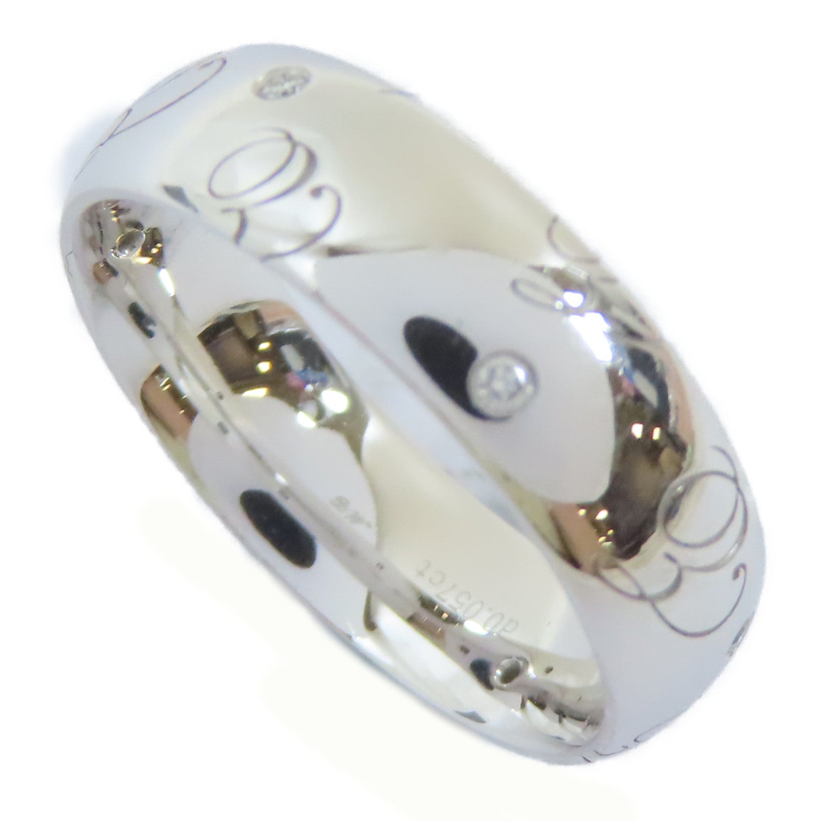 JEWELRY 18K白金Diamond Ring 0.57ct鑽石戒指US#7