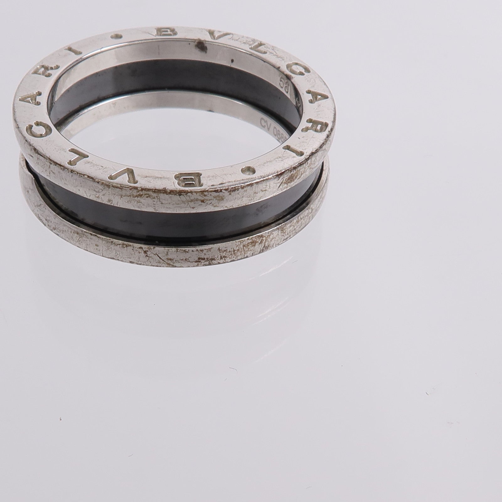 BVLGARI 925純銀/陶瓷B.Zero1 Save the Children Ring戒指