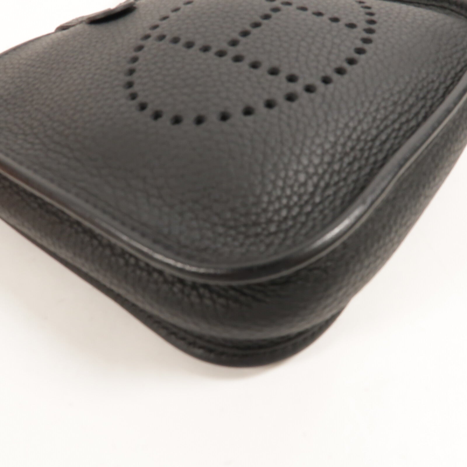 HERMES Clemence皮革Evelyne TPM肩背袋Noir
