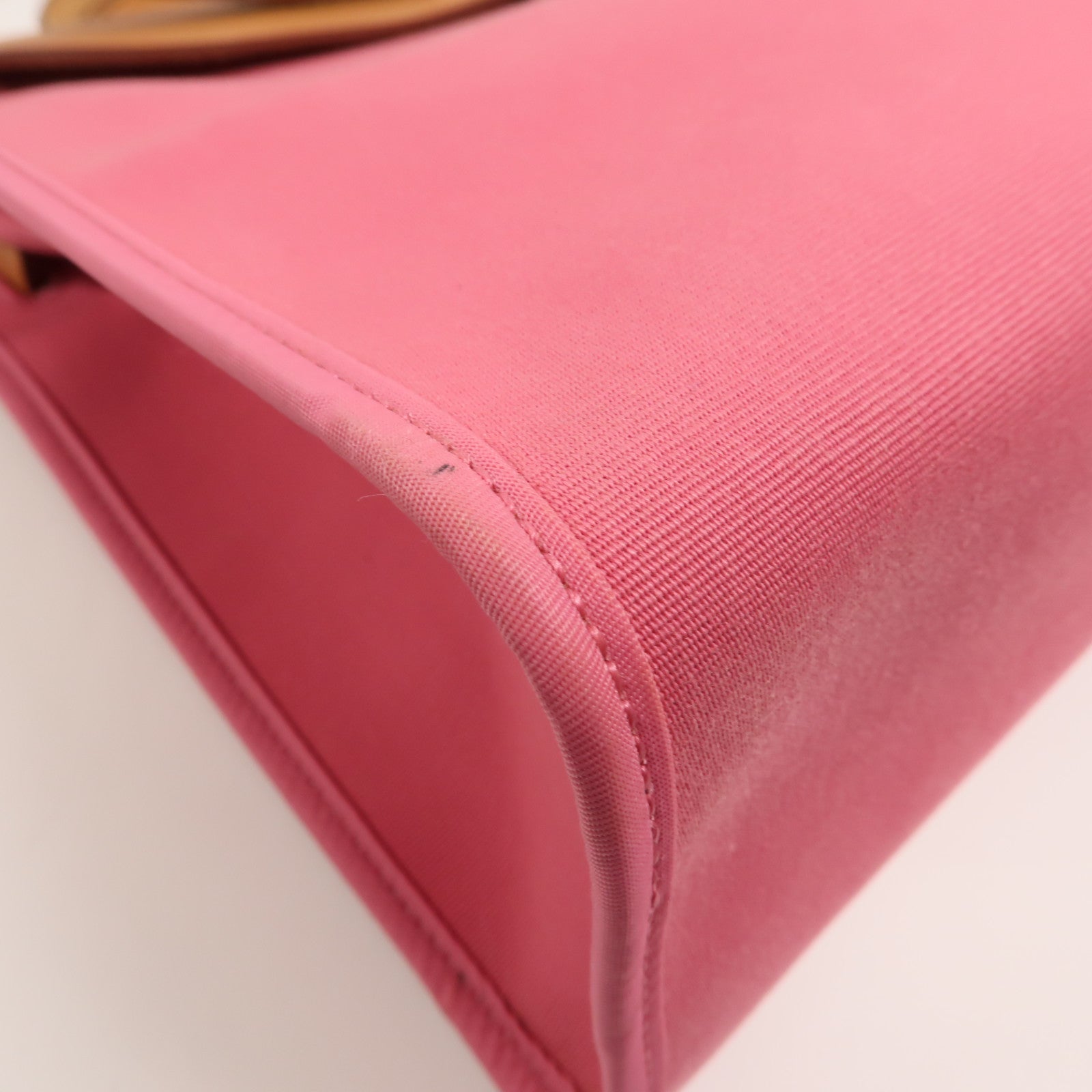 HERMES 帆布Herbag PM手挽肩背兩用袋Rose Hortensia