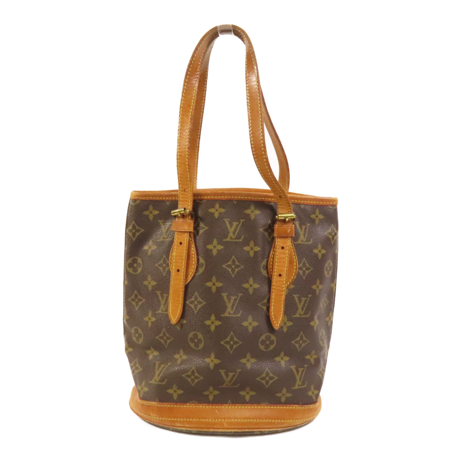 LOUIS VUITTON Monogram Bucket PM金扣手挽袋