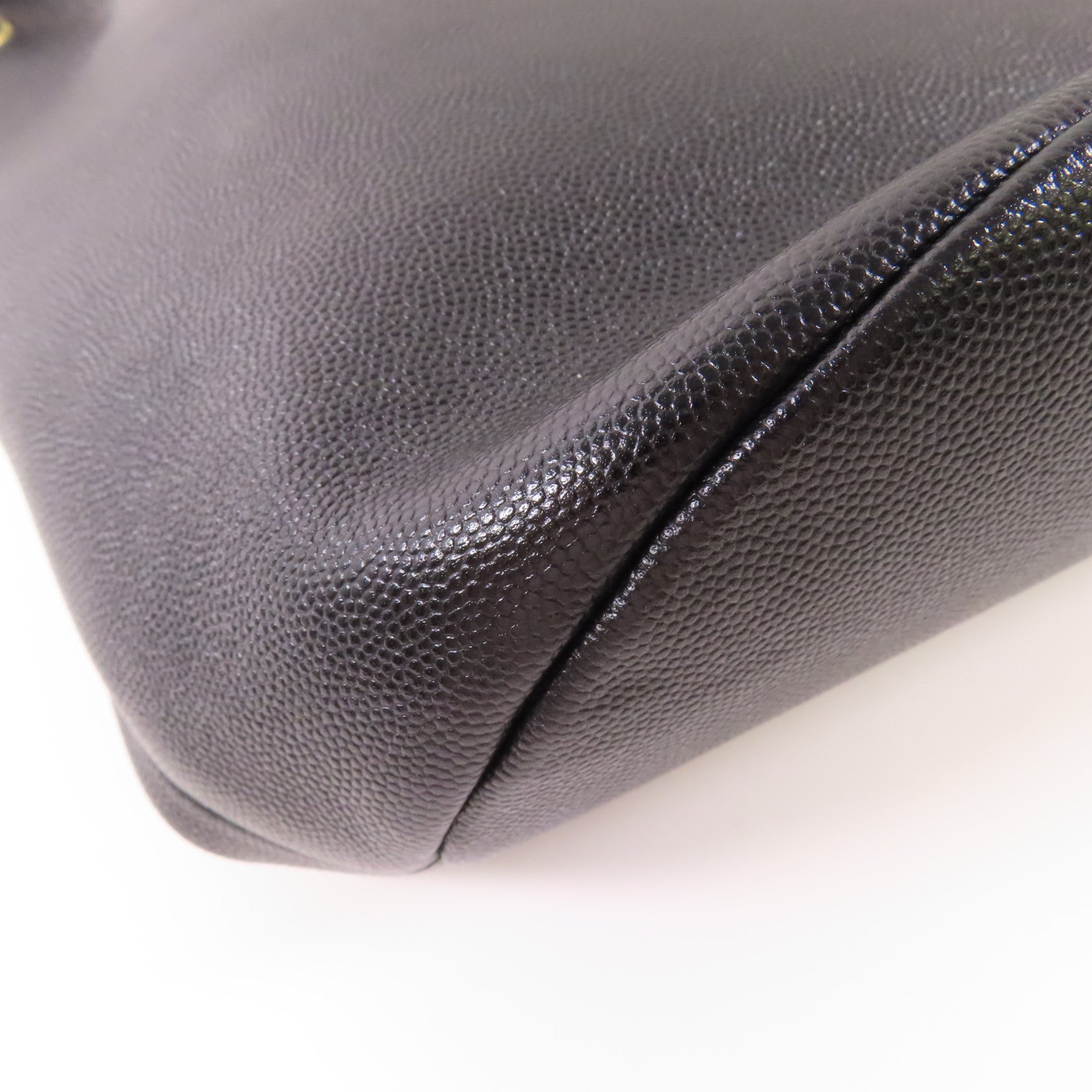 CHANEL【激減優惠】 牛皮皮革Drawstring Bucket金扣鏈帶肩背袋