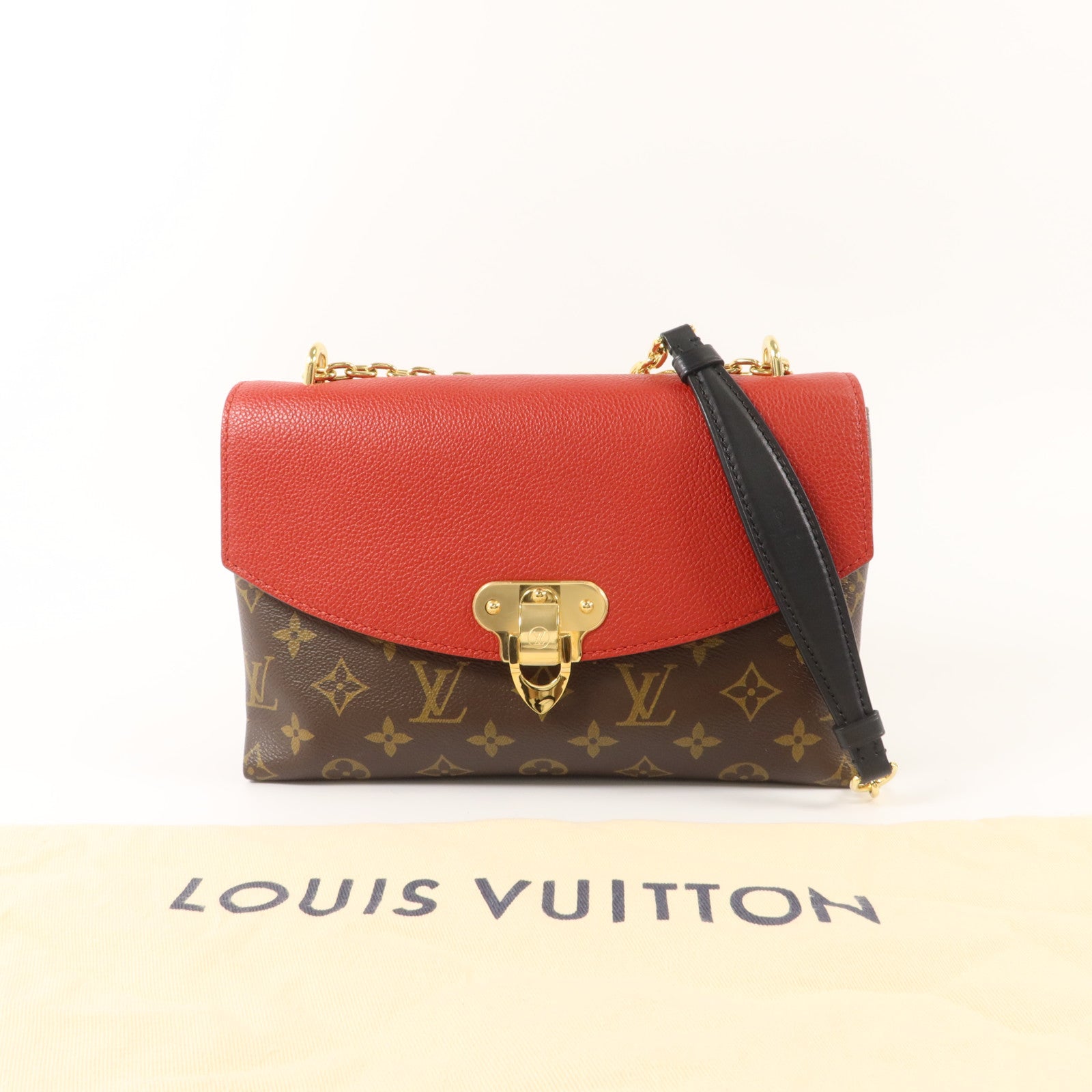LOUIS VUITTON Monogram Saint Placide金扣肩背袋