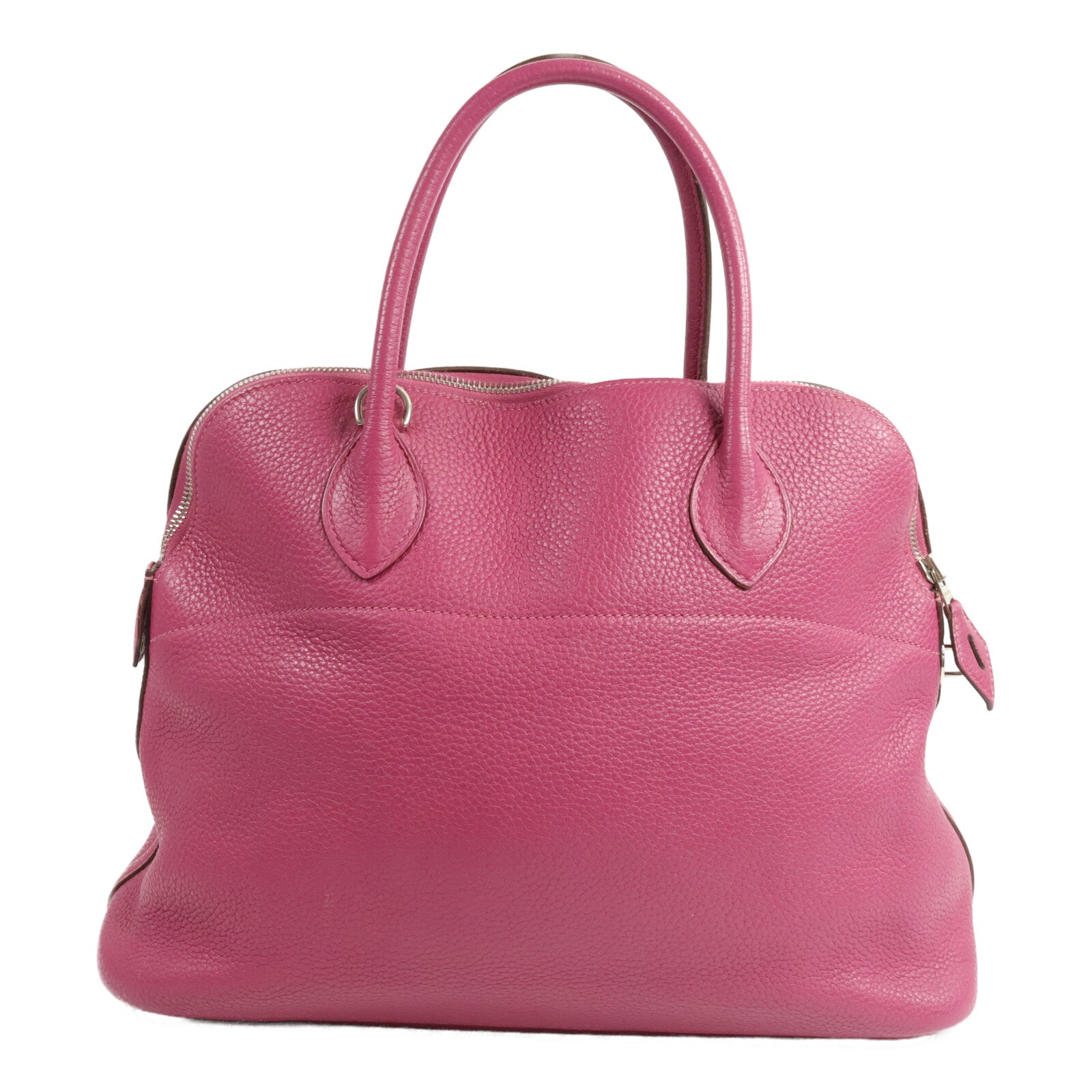 HERMES Togo皮革Bolide 35手挽肩背兩用袋Rose Pourpre