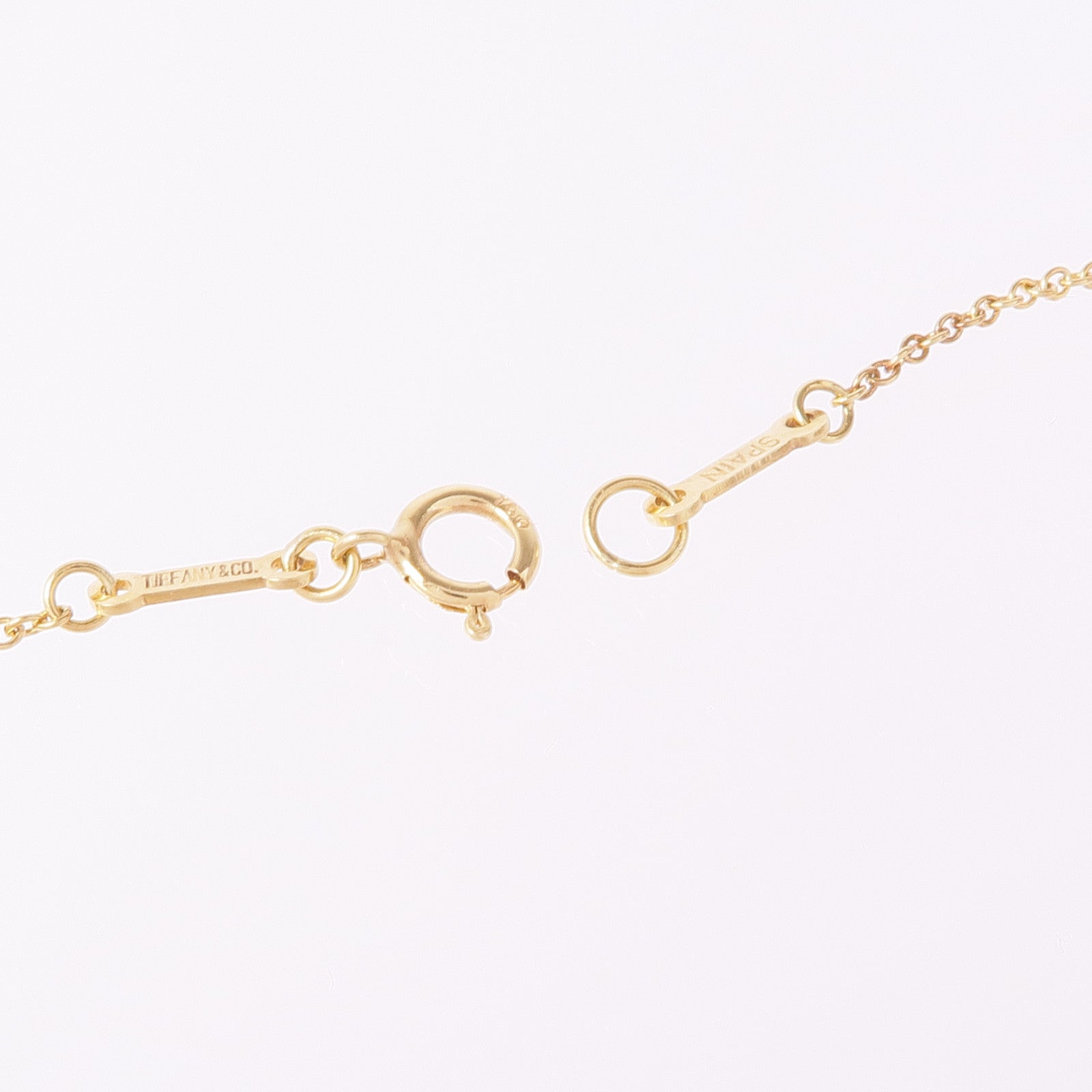 TIFFANY＆CO 18K黃金Open Heart Necklace項鍊