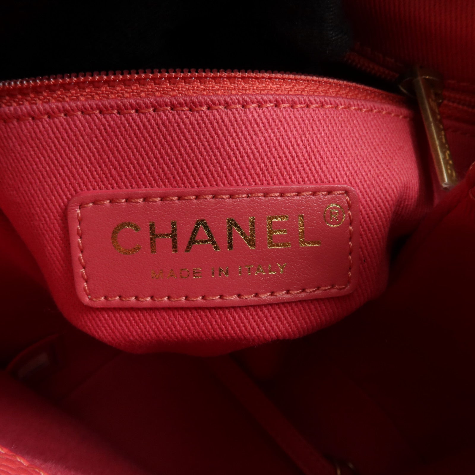 CHANEL 【激減優惠】牛皮皮革Bolsa CC Drawstring金扣手挽肩背兩用袋
