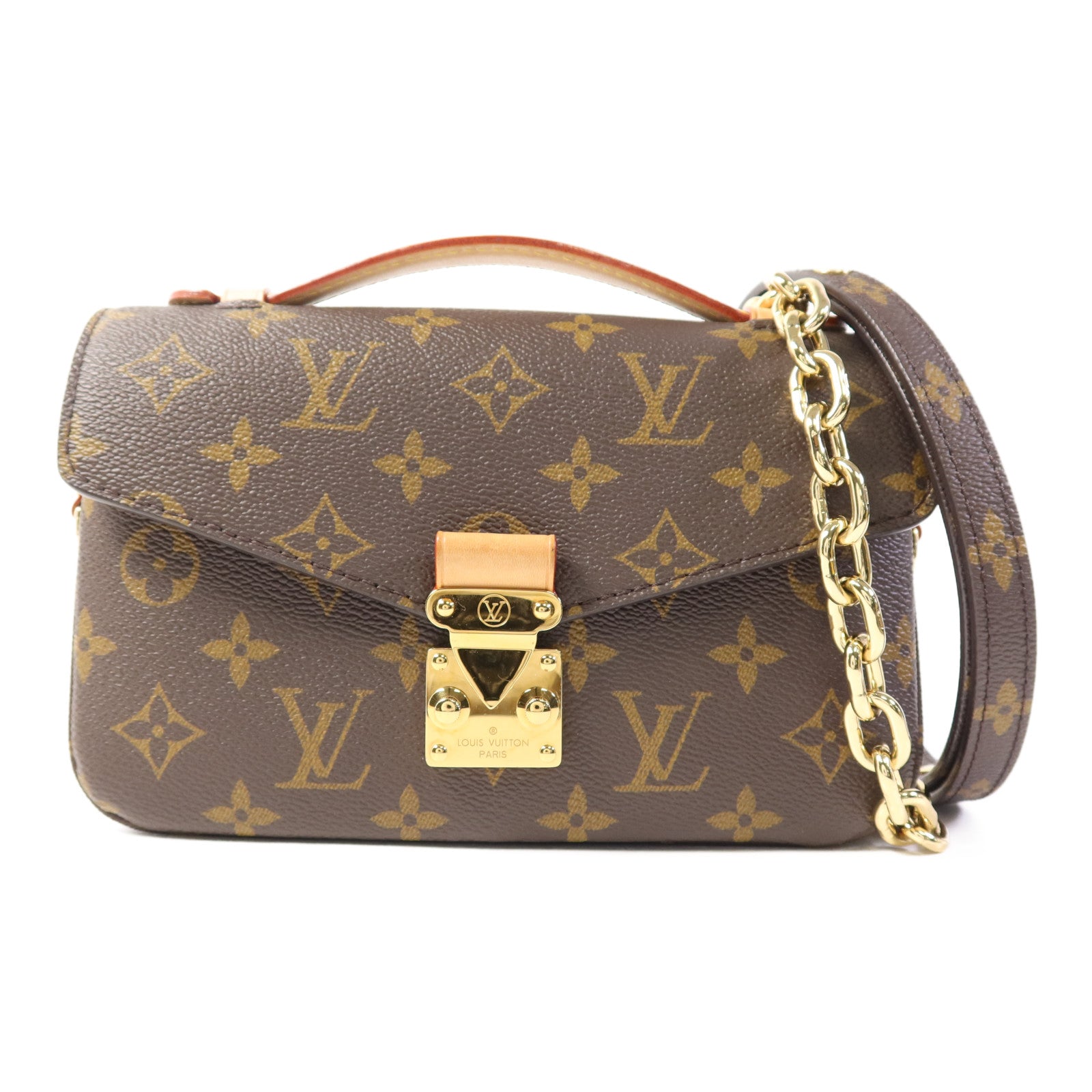 LOUIS VUITTON Monogram Pochette Métis East West金扣手挽肩背兩用袋