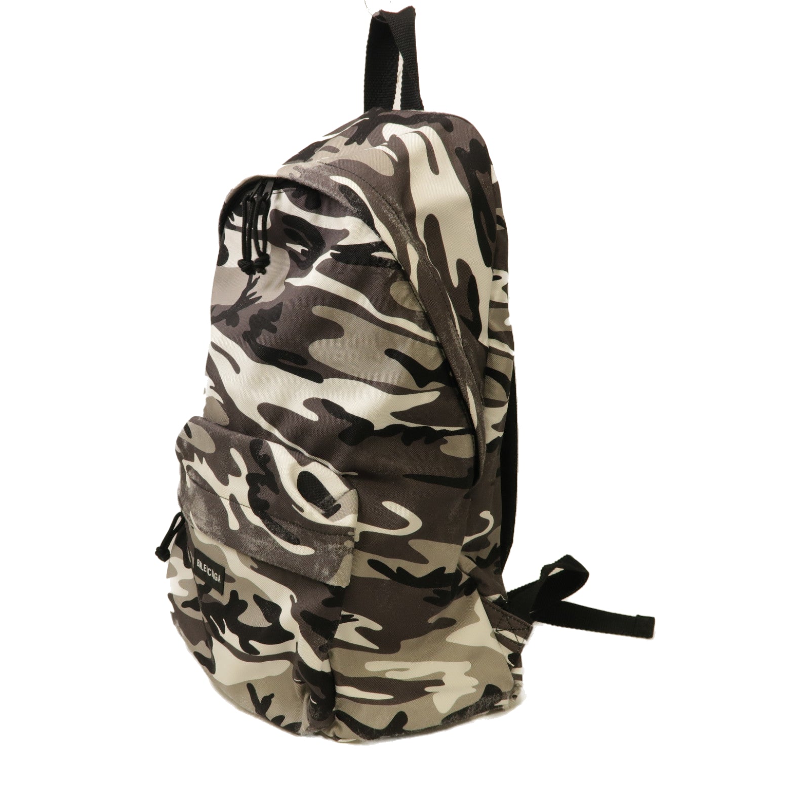 BALENCIAGA 尼龍Explorer Backpack背包黑色/白色