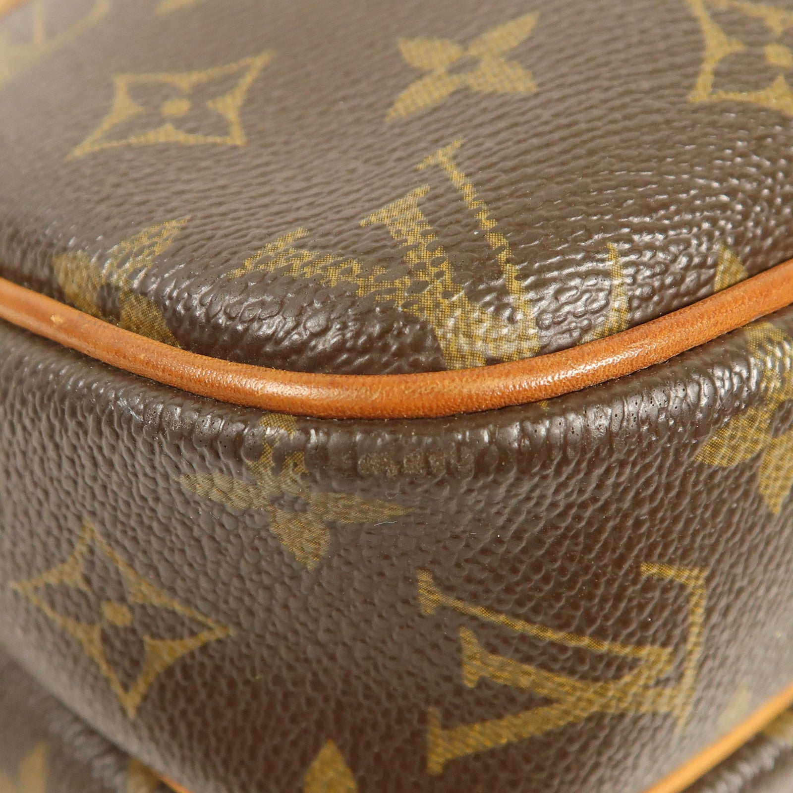 LOUIS VUITTON Monogram Reporter PM金扣肩背袋