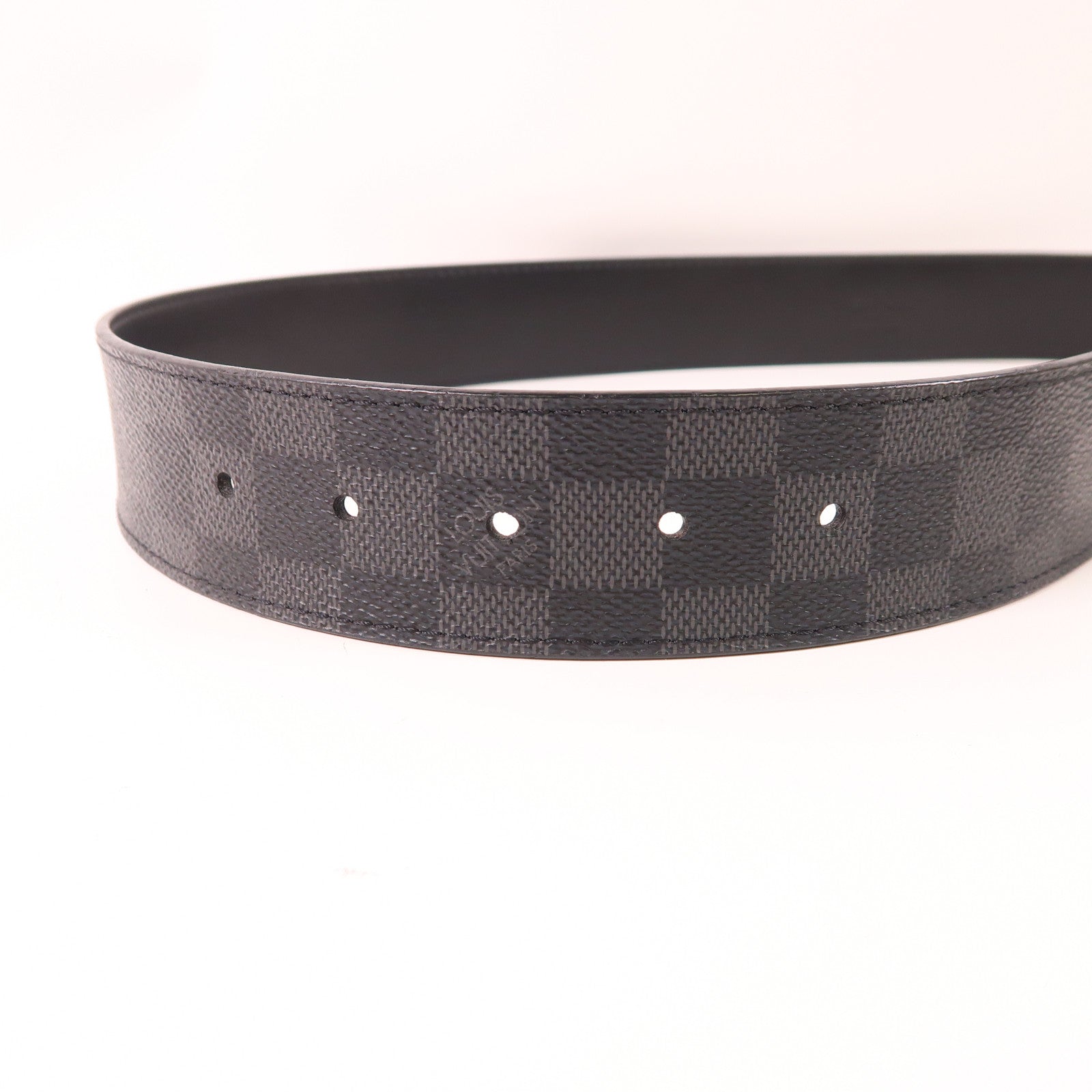 LOUIS VUITTON Damier Graphite Belt 90cm皮帶