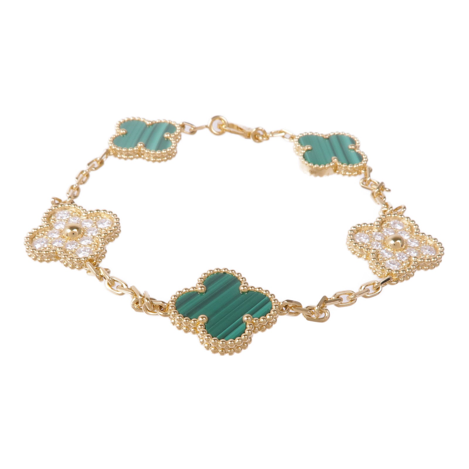 Van Cleef & Arpels 18K黃金Vintage Alhambra Bracelet手鏈