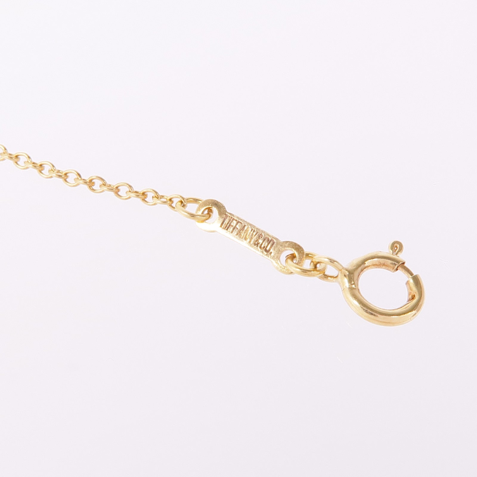 TIFFANY＆CO 18K黃金Open Heart Necklace項鍊