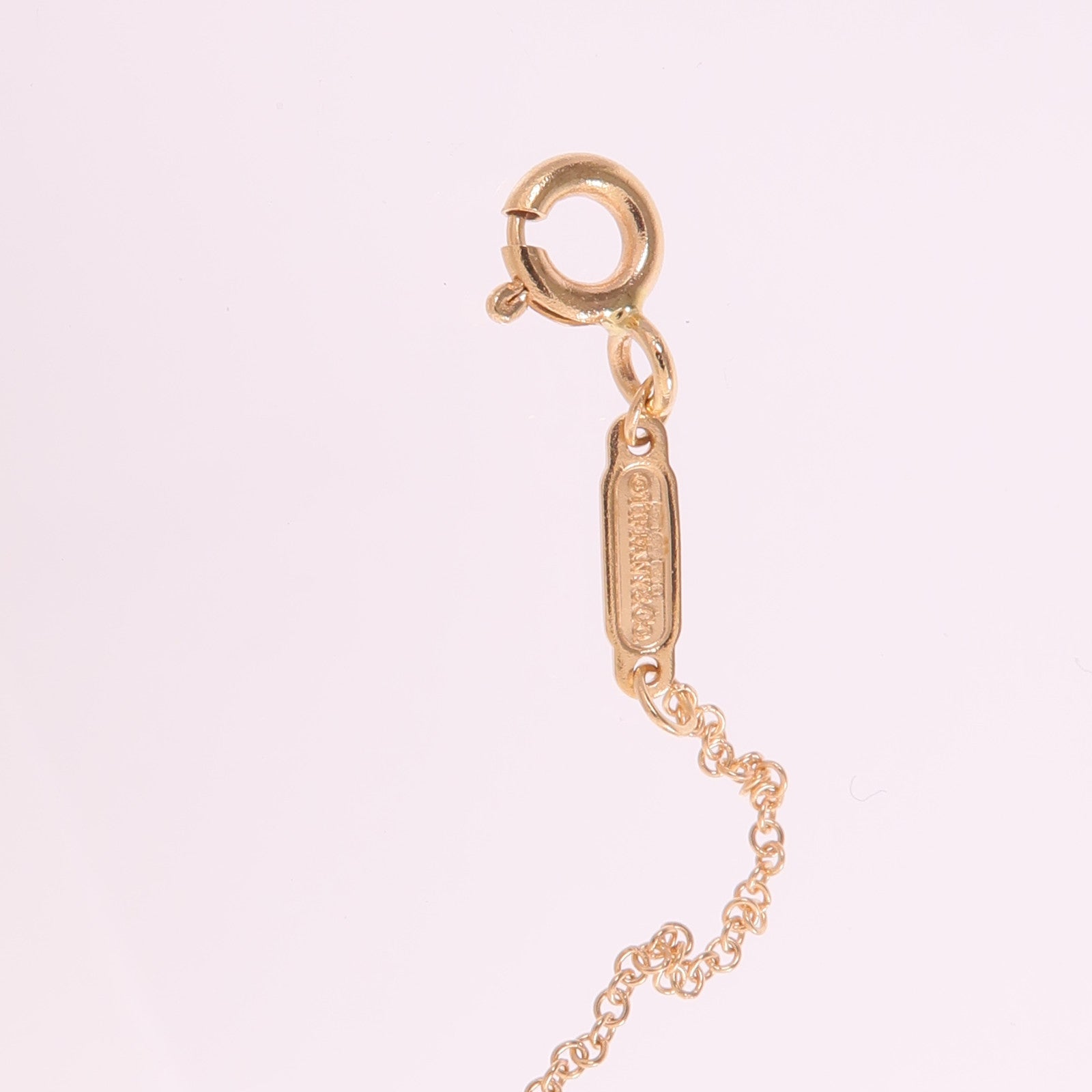TIFFANY＆CO 18K玫瑰金T Smile Necklace項鍊