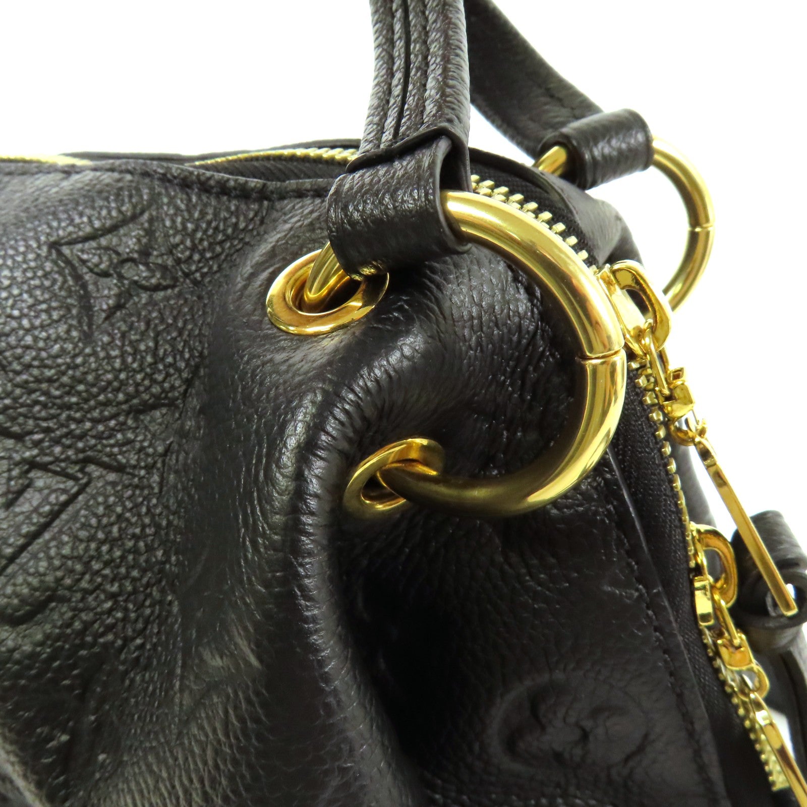LOUIS VUITTON Monogram Empreinte Ponthieu PM金扣手挽肩背兩用袋