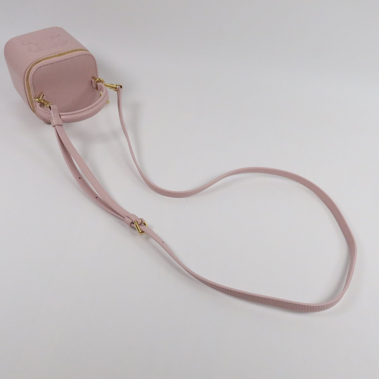CELINE 牛皮皮革Mini Vanity Case手挽肩背兩用袋