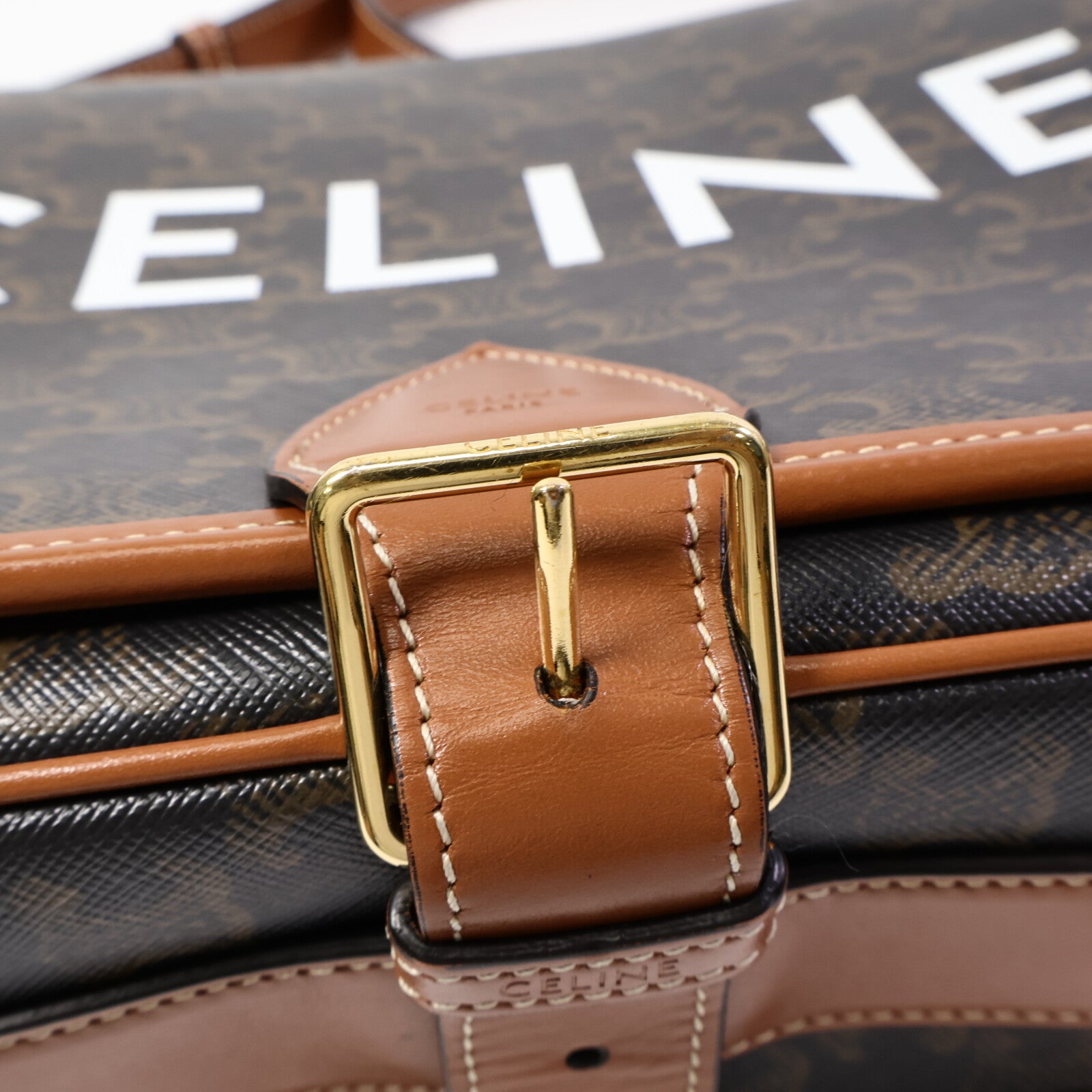 CELINE 塗層帆布Messenger Bag肩背袋