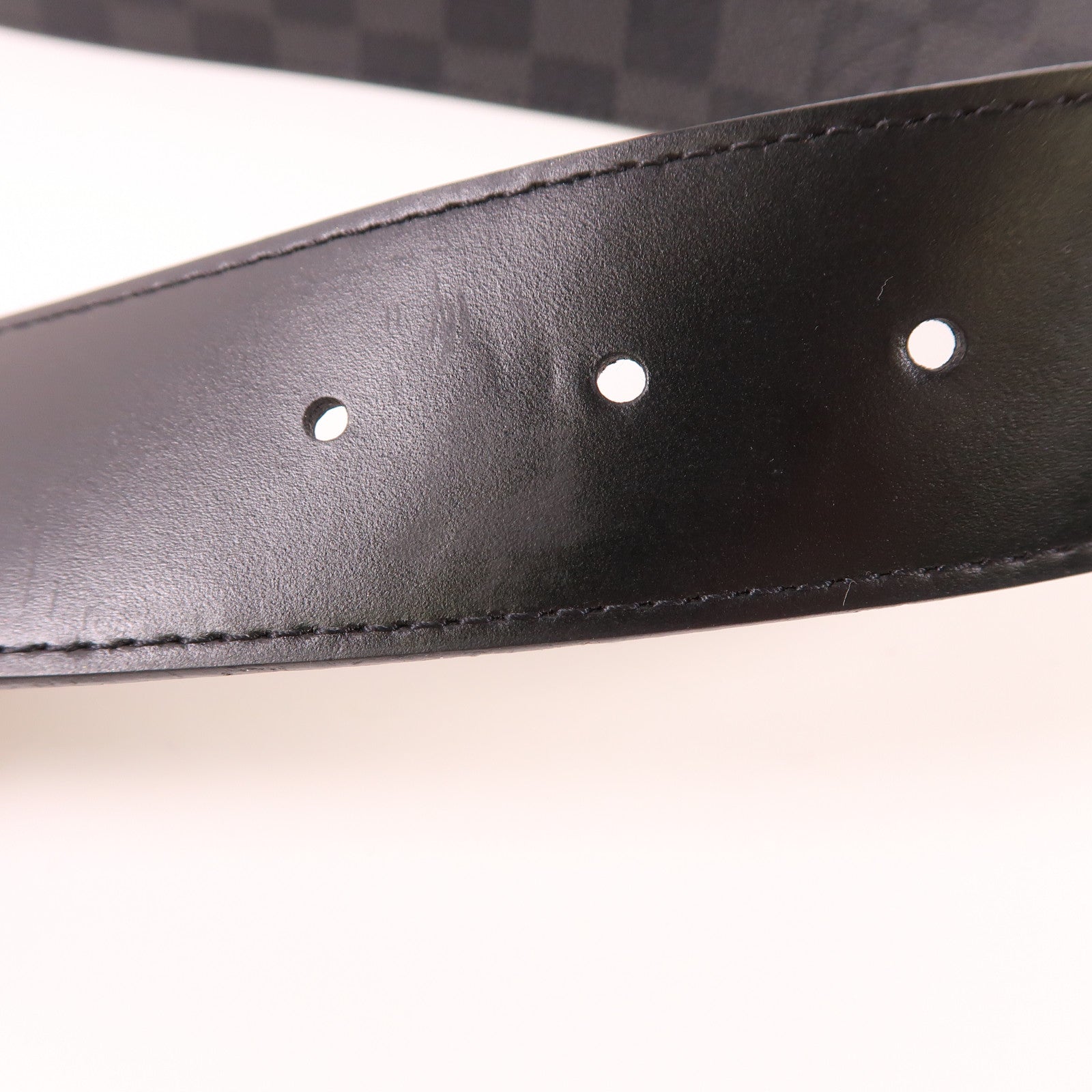 LOUIS VUITTON Damier Graphite Belt 90cm皮帶