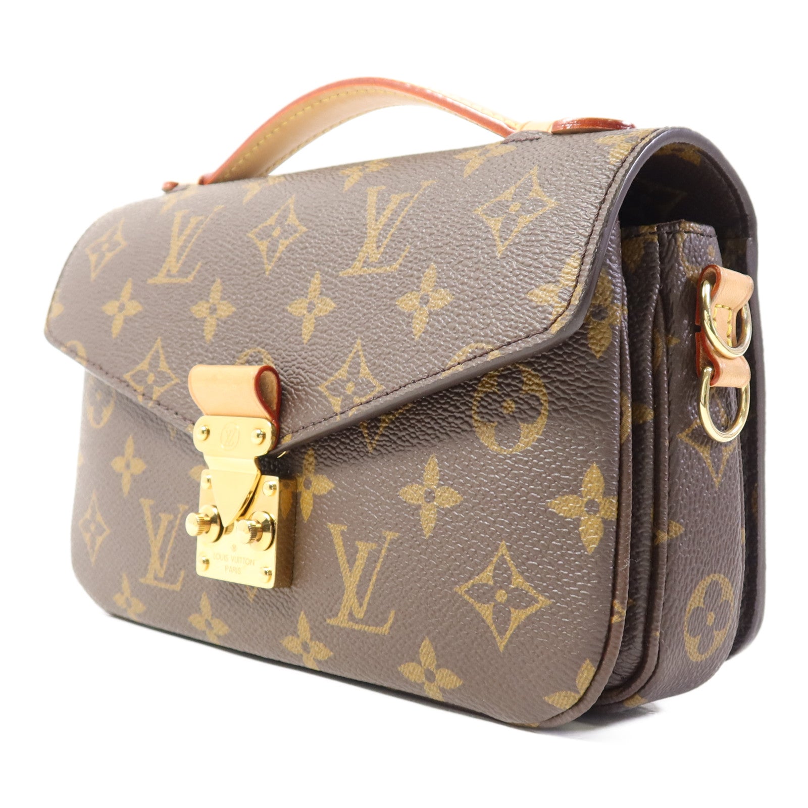 LOUIS VUITTON Monogram Pochette Métis East West金扣手挽肩背兩用袋