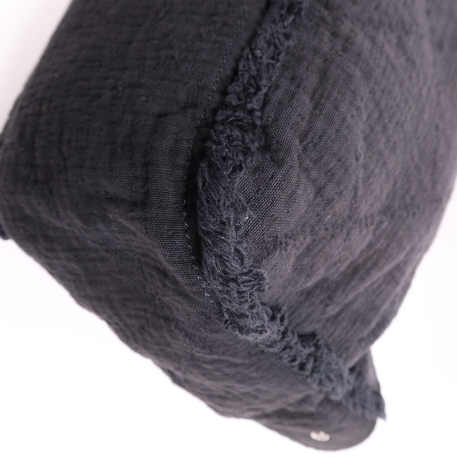 CHANEL 帆布/皮革Deauville Tote Bag銀扣鏈帶肩背袋