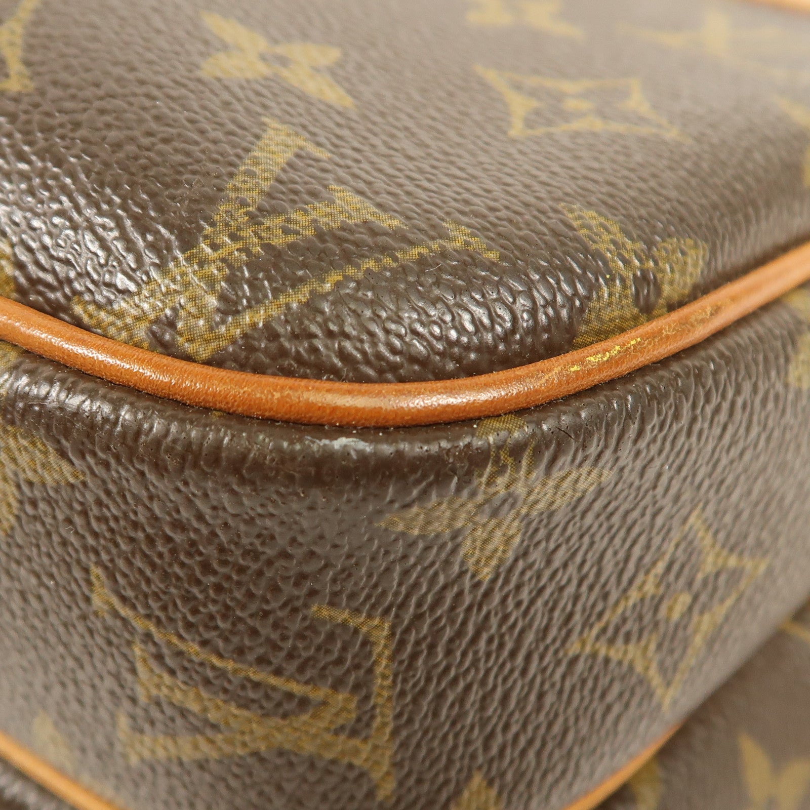 LOUIS VUITTON Monogram Reporter PM金扣肩背袋