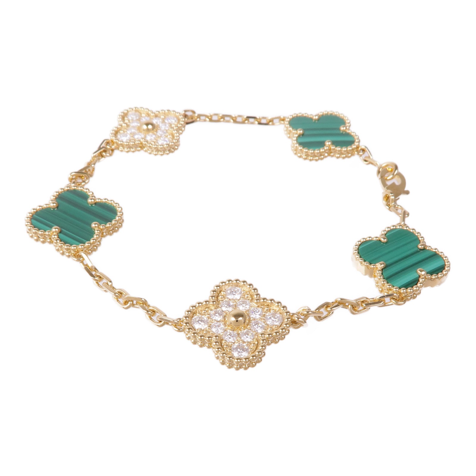 Van Cleef & Arpels 18K黃金Vintage Alhambra Bracelet手鏈