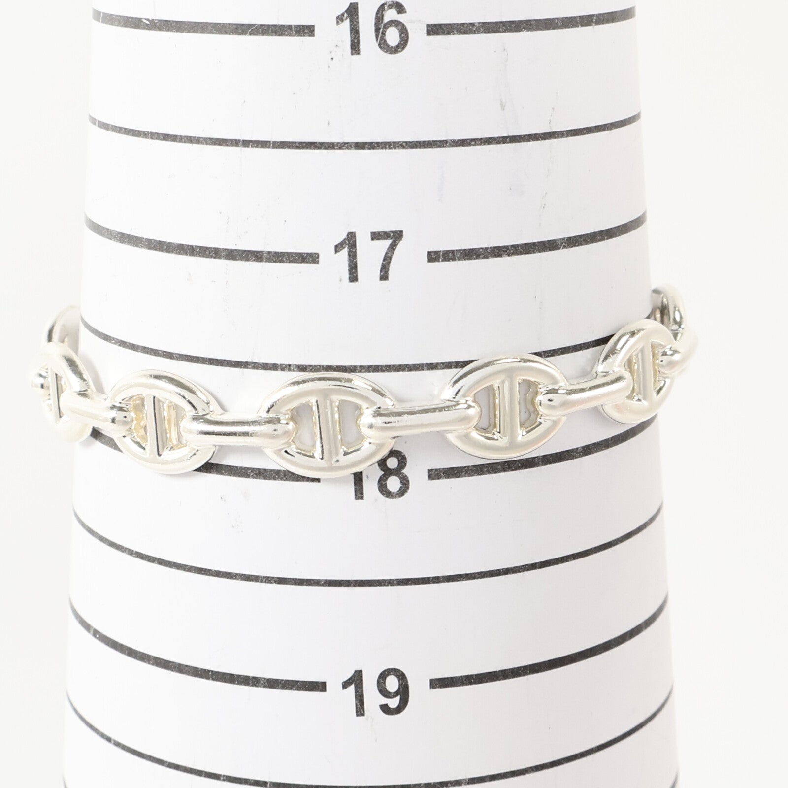 HERMES 925純銀Chaine D'ancre Enchainee Bracelet手鏈