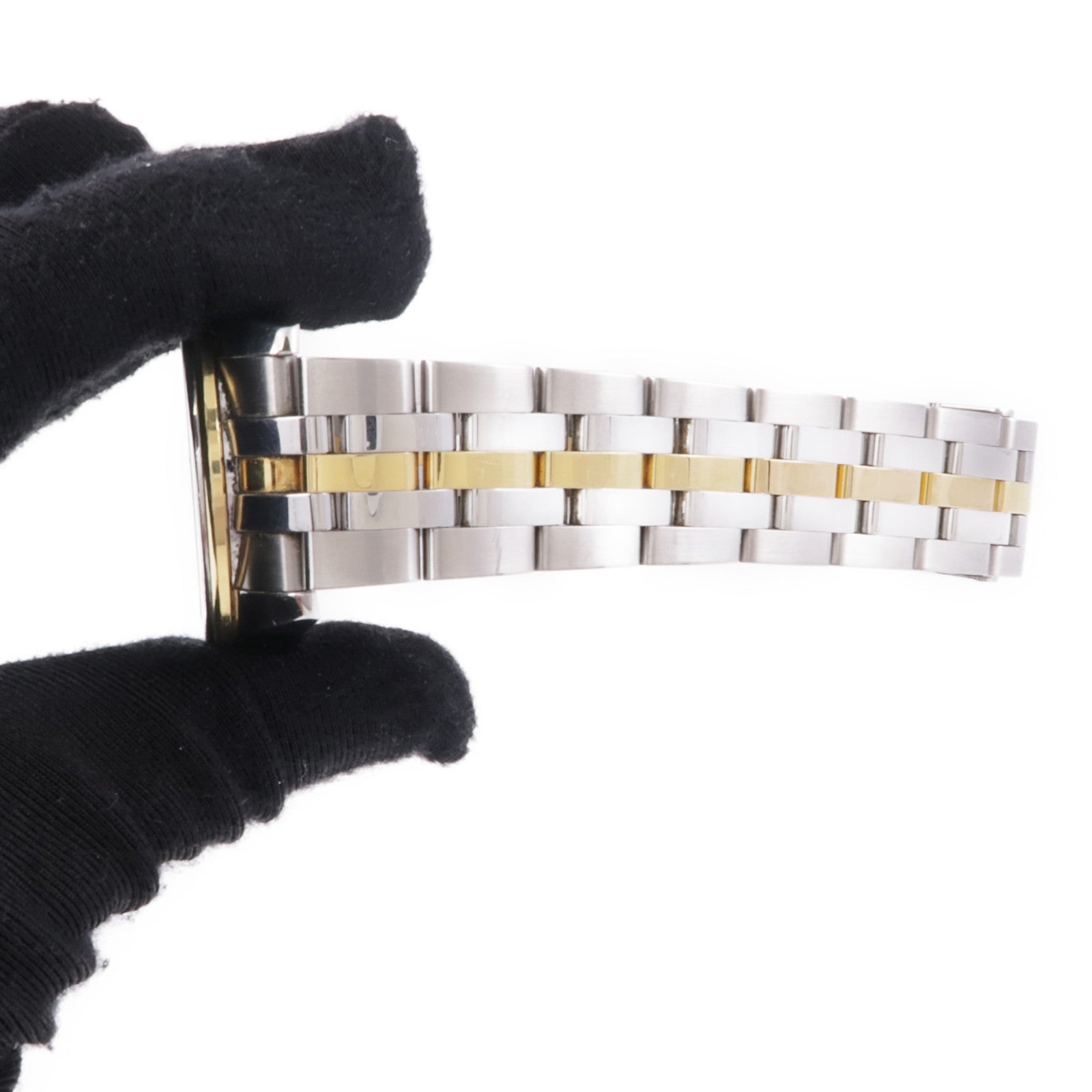 TUDOR Gramour Date Automatic Watch 55003 18K Yellow Gold Stainless Steel Diamond