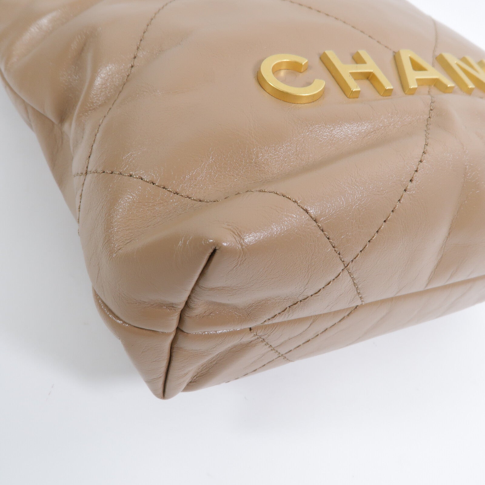 CHANEL 牛皮皮革Chanel 22 Mini鏈帶肩背袋