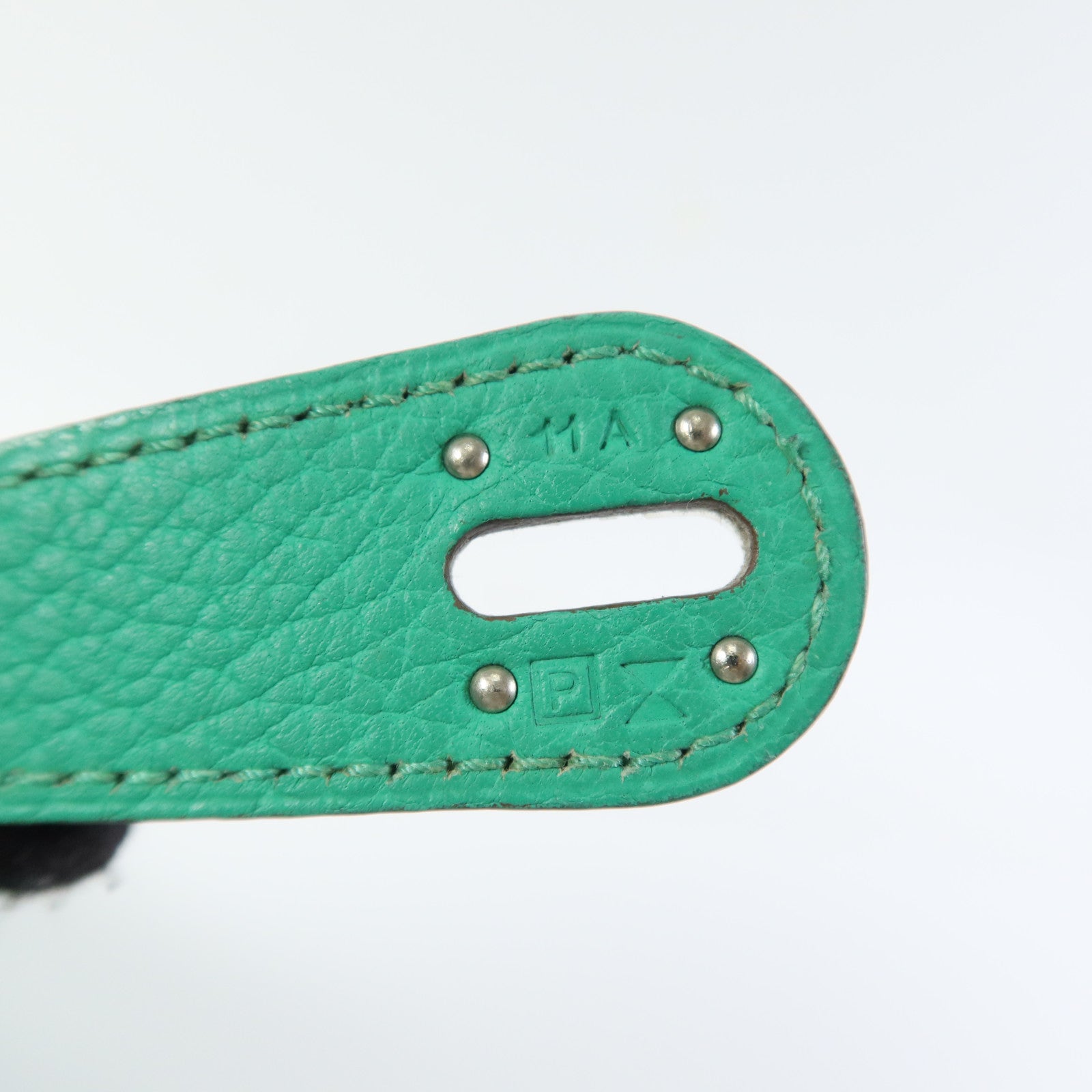 HERMES Clemence皮革Lindy 30銀扣手挽肩背兩用袋Bamboo
