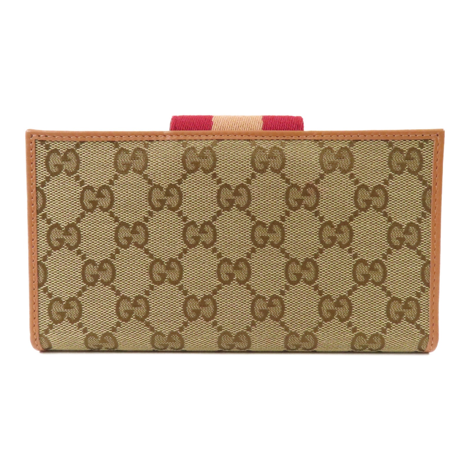 GUCCI 帆布Long Bifold Wallet金扣長錢包