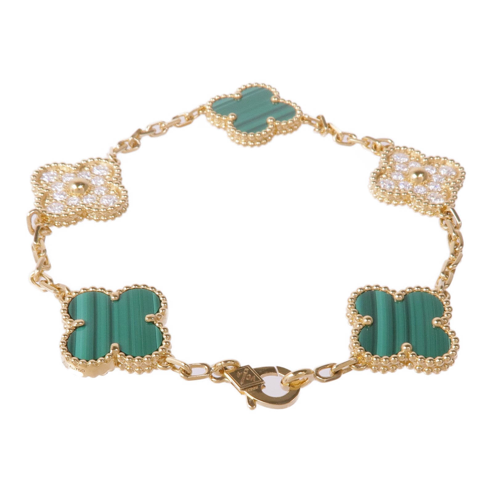 Van Cleef & Arpels 18K黃金Vintage Alhambra Bracelet手鏈
