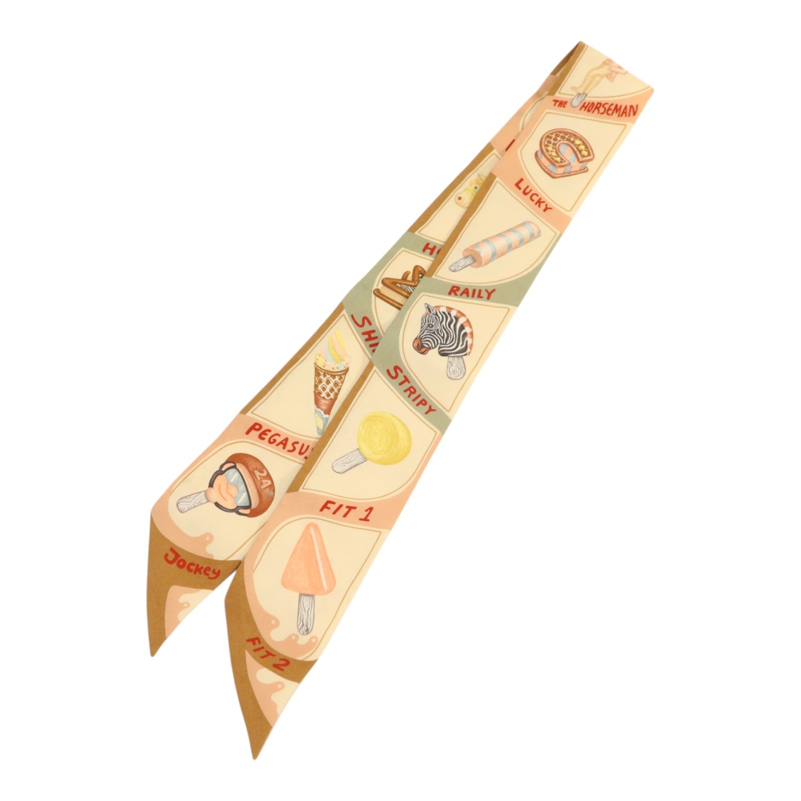 HERMES 絲質Twilly絲巾