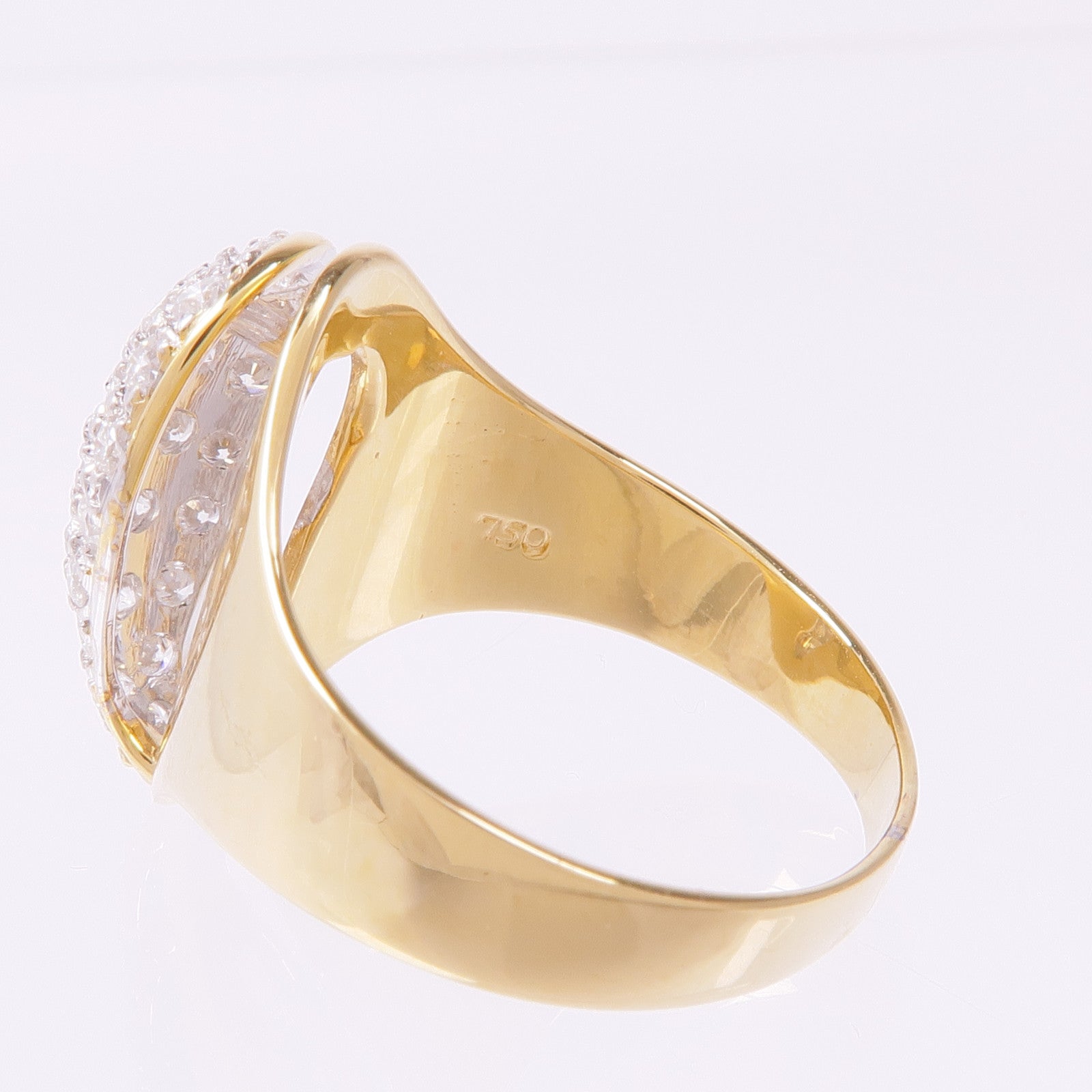 JEWELRY 18K黃金/白金Diamond Ring鑽石戒指US#6