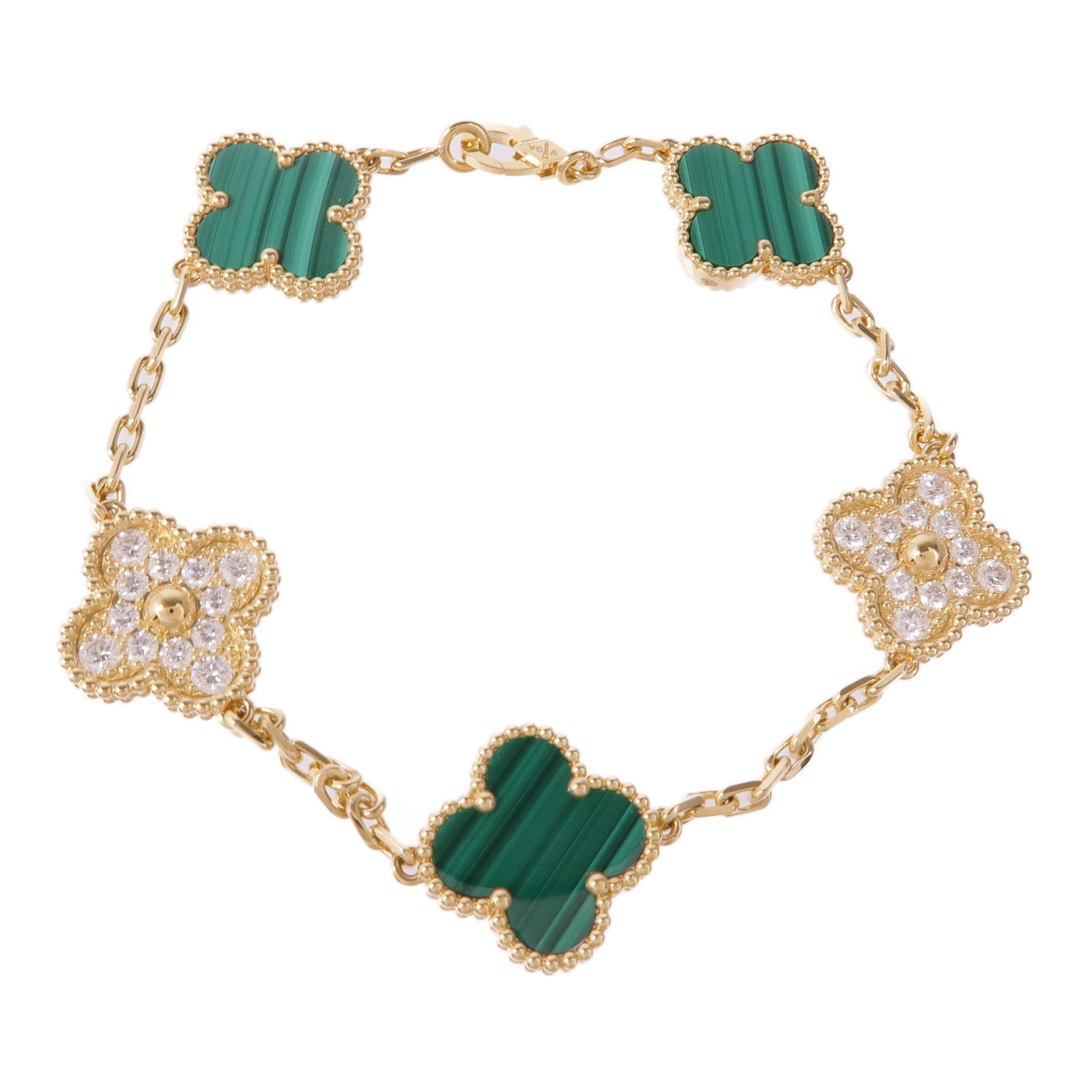 Van Cleef & Arpels 18K黃金Vintage Alhambra Bracelet手鏈