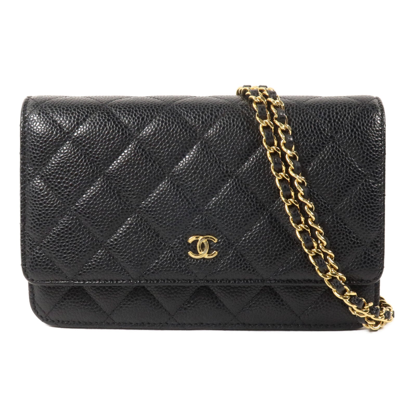 CHANEL 牛皮皮革WOC Wallet On Chain鏈帶肩背袋
