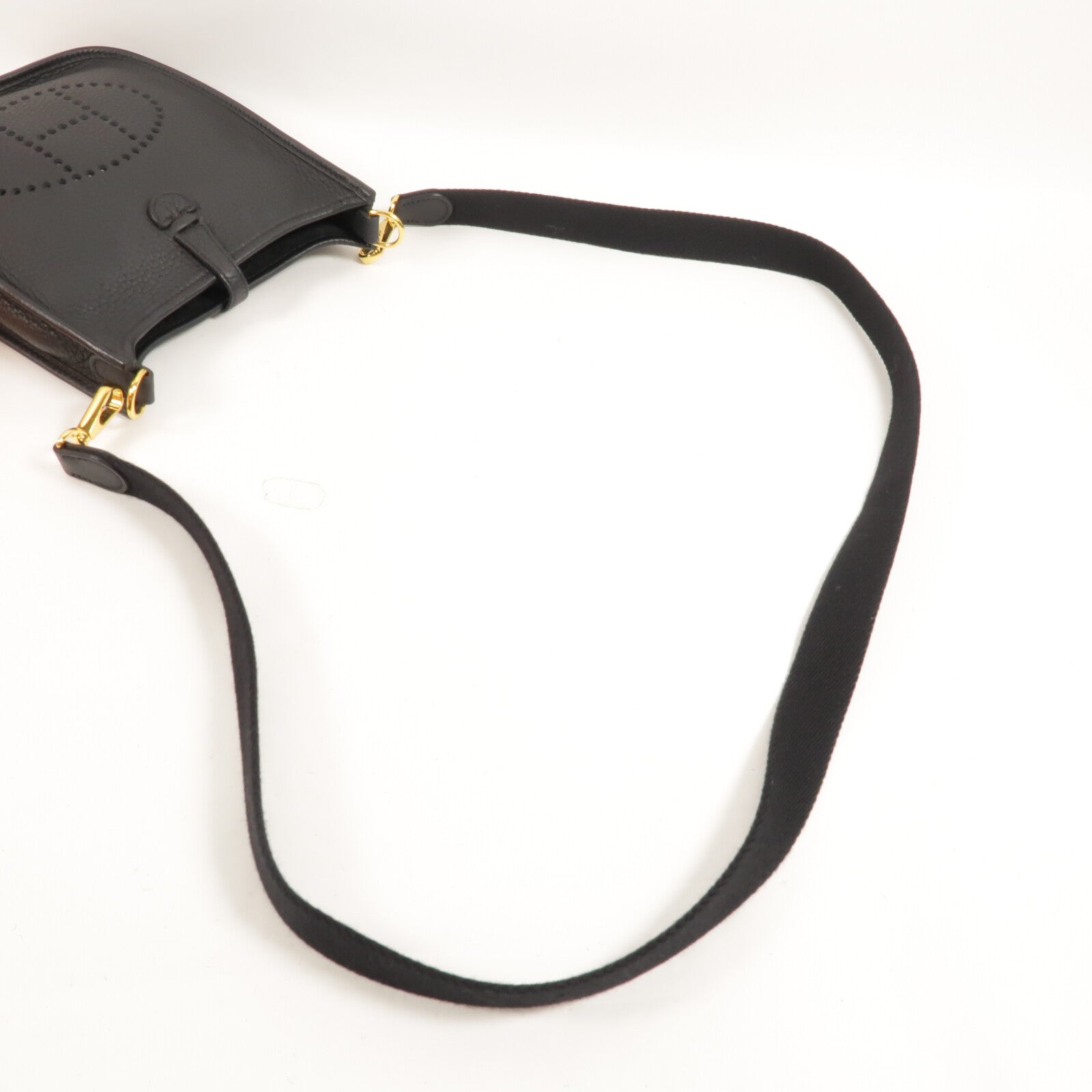 HERMES Clemence皮革Evelyne TPM肩背袋Noir