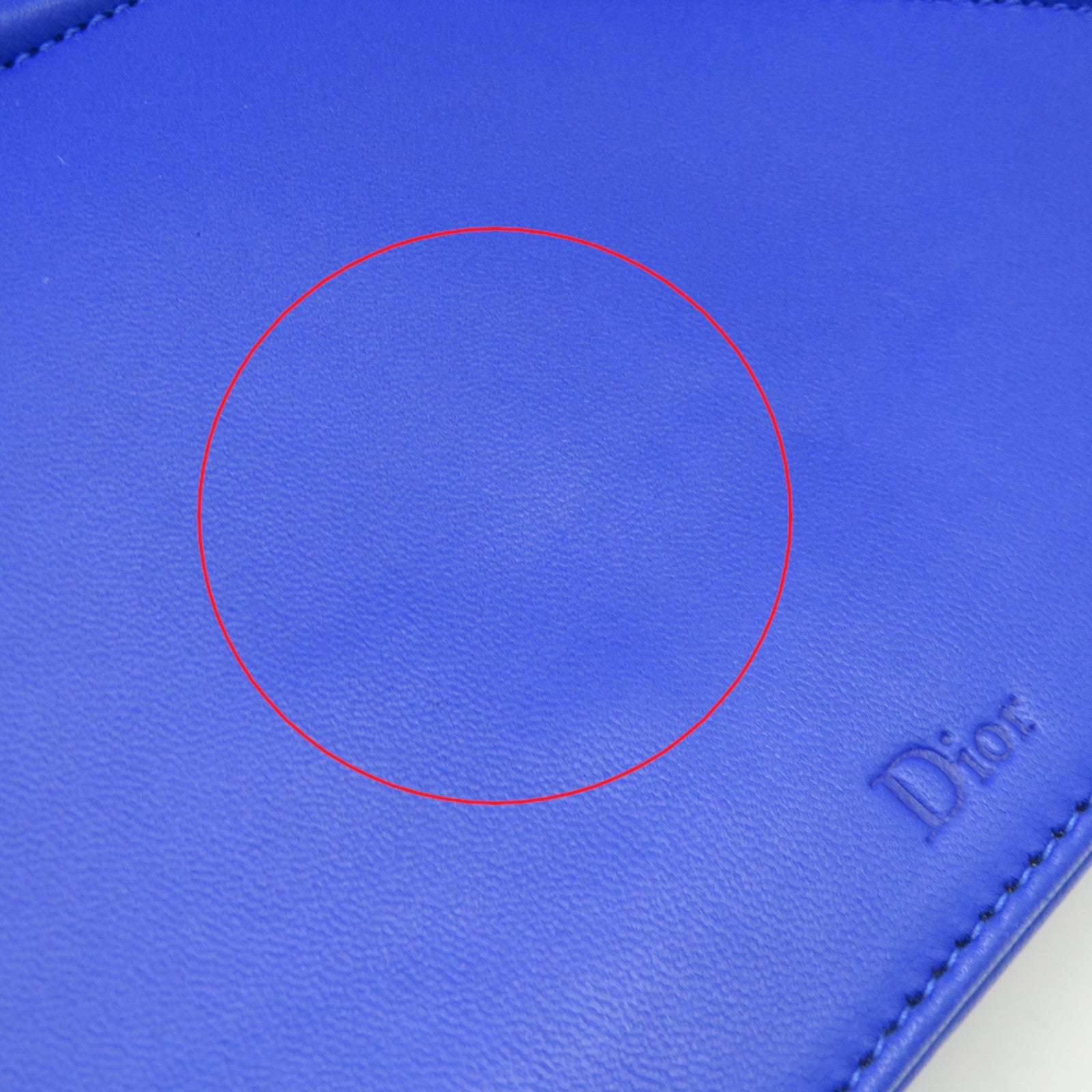 Dior 羊皮皮革Diorama Chain Shoulder Bag链带肩背袋蓝色